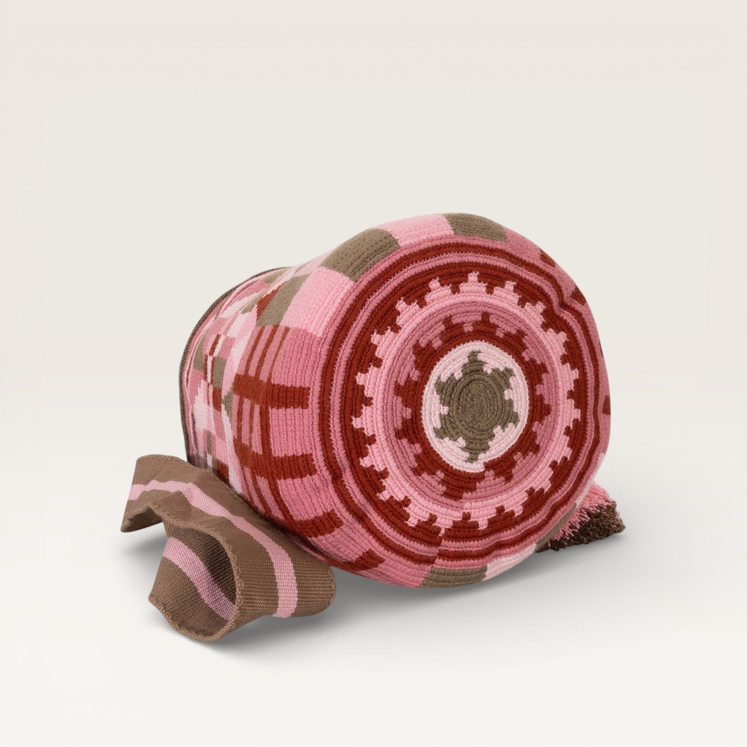 Abstract crossbody bag L | Plum