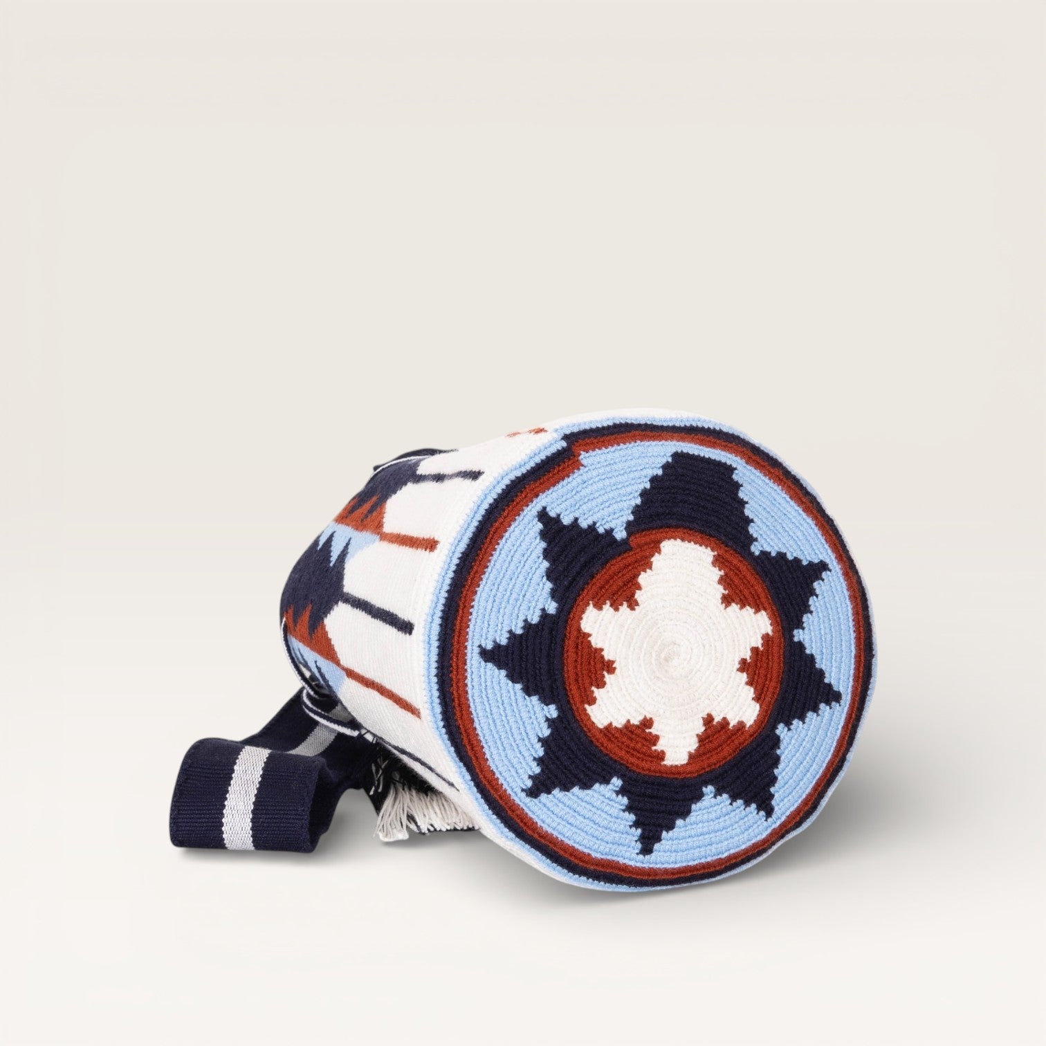 Geometric crossbody bag L | Navy