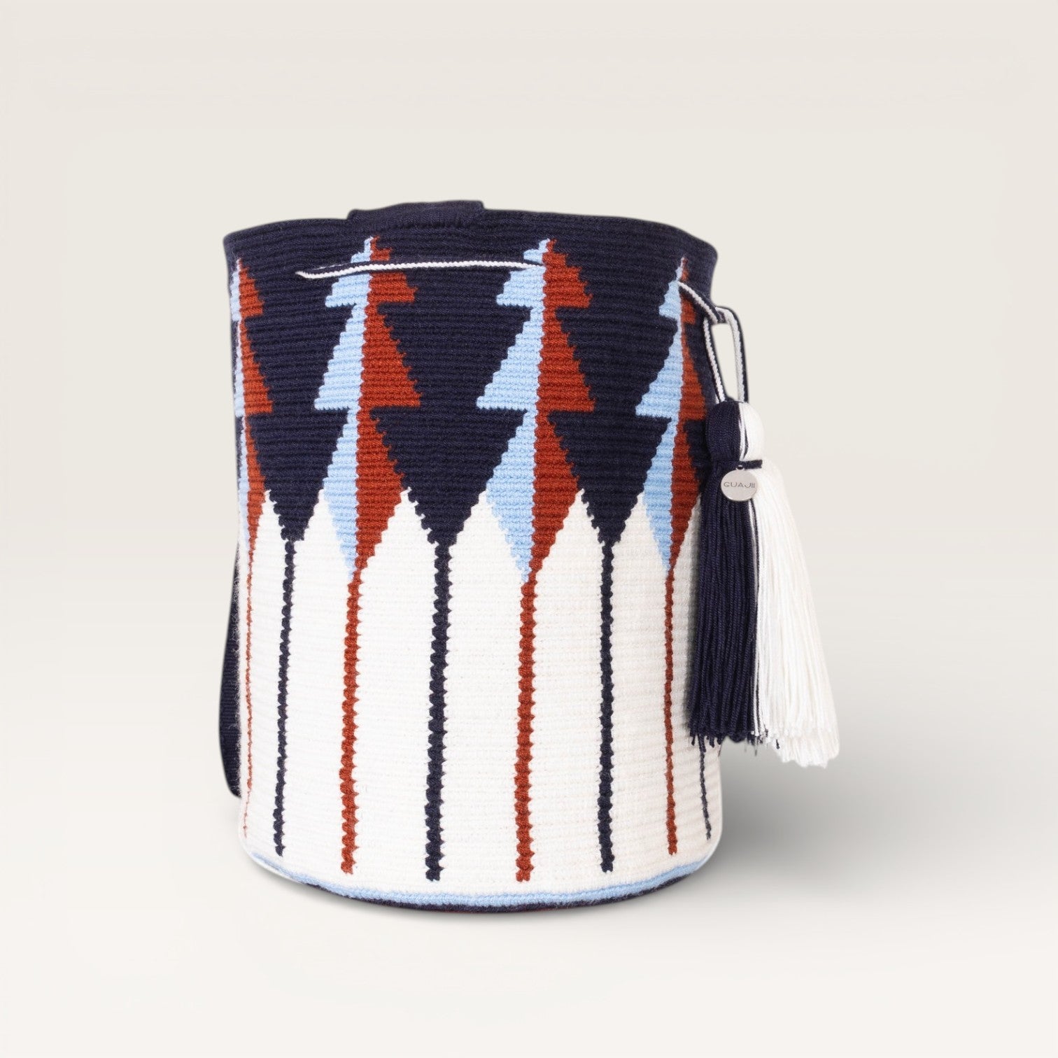 Geometric crossbody bag L | Navy