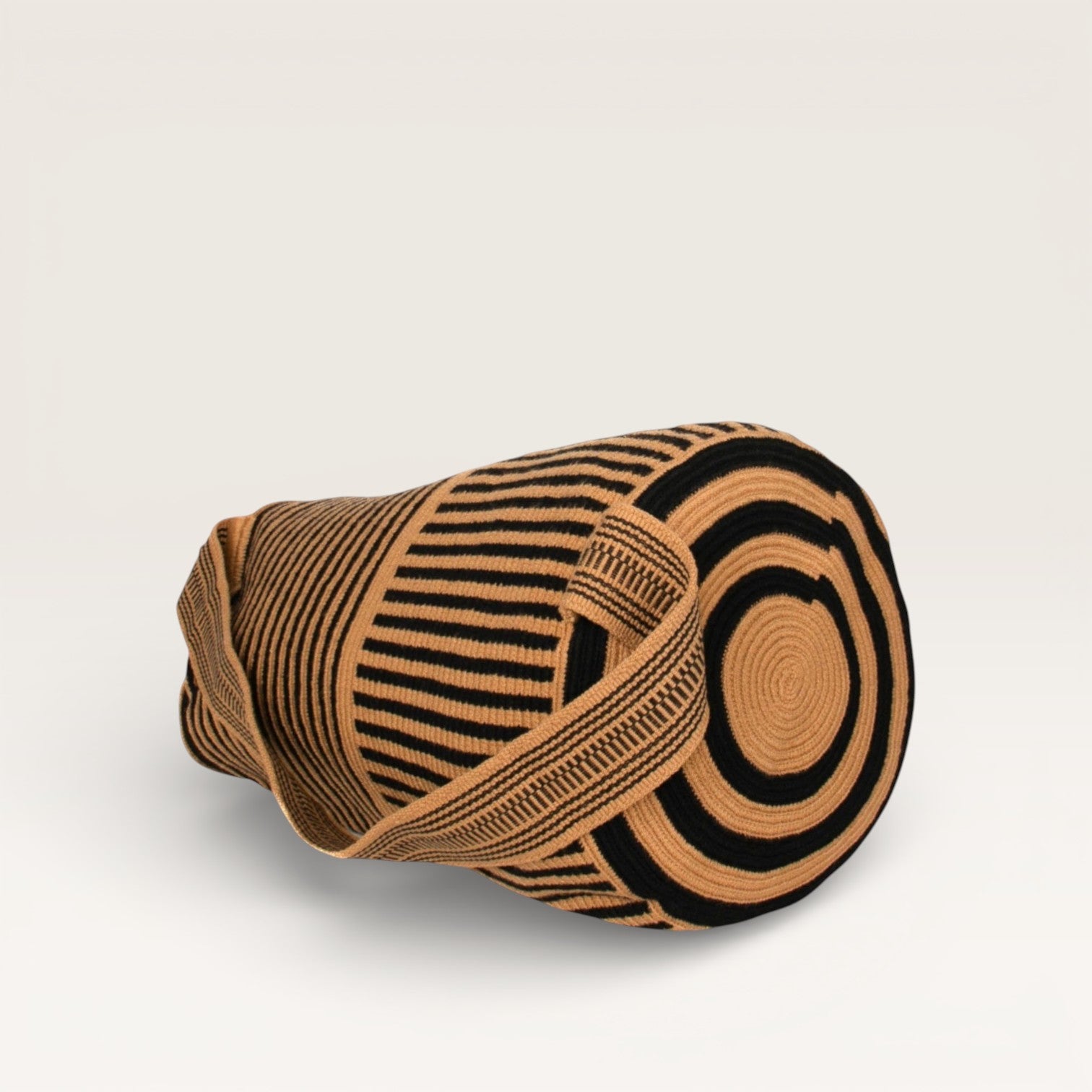 Striped backpack | Black