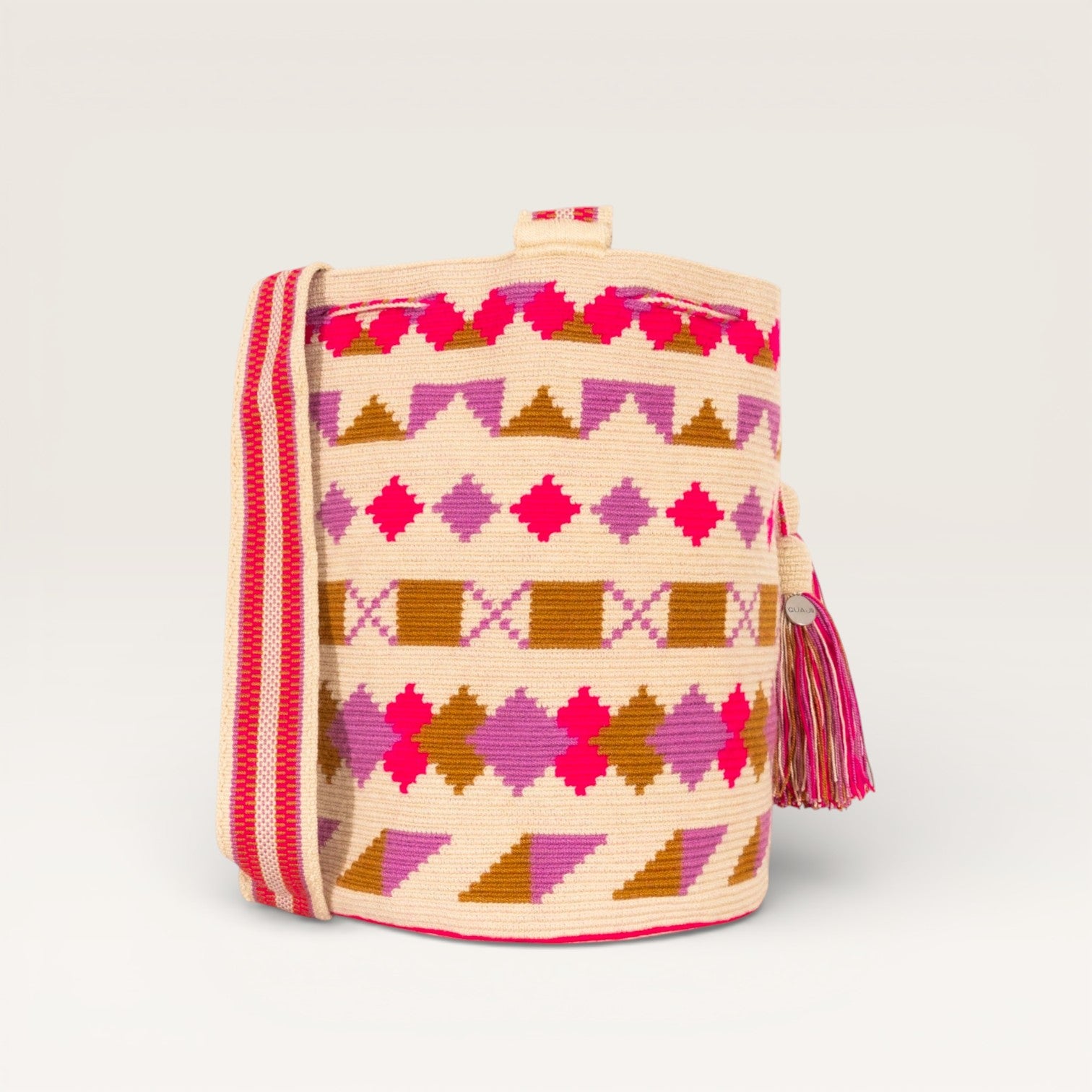 Geometric crossbody L | Mauve