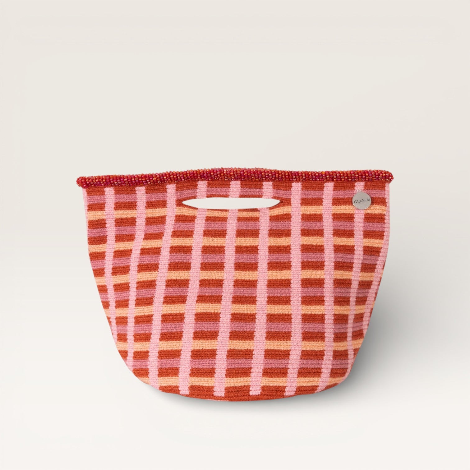 Check top-handle bag | Ruby