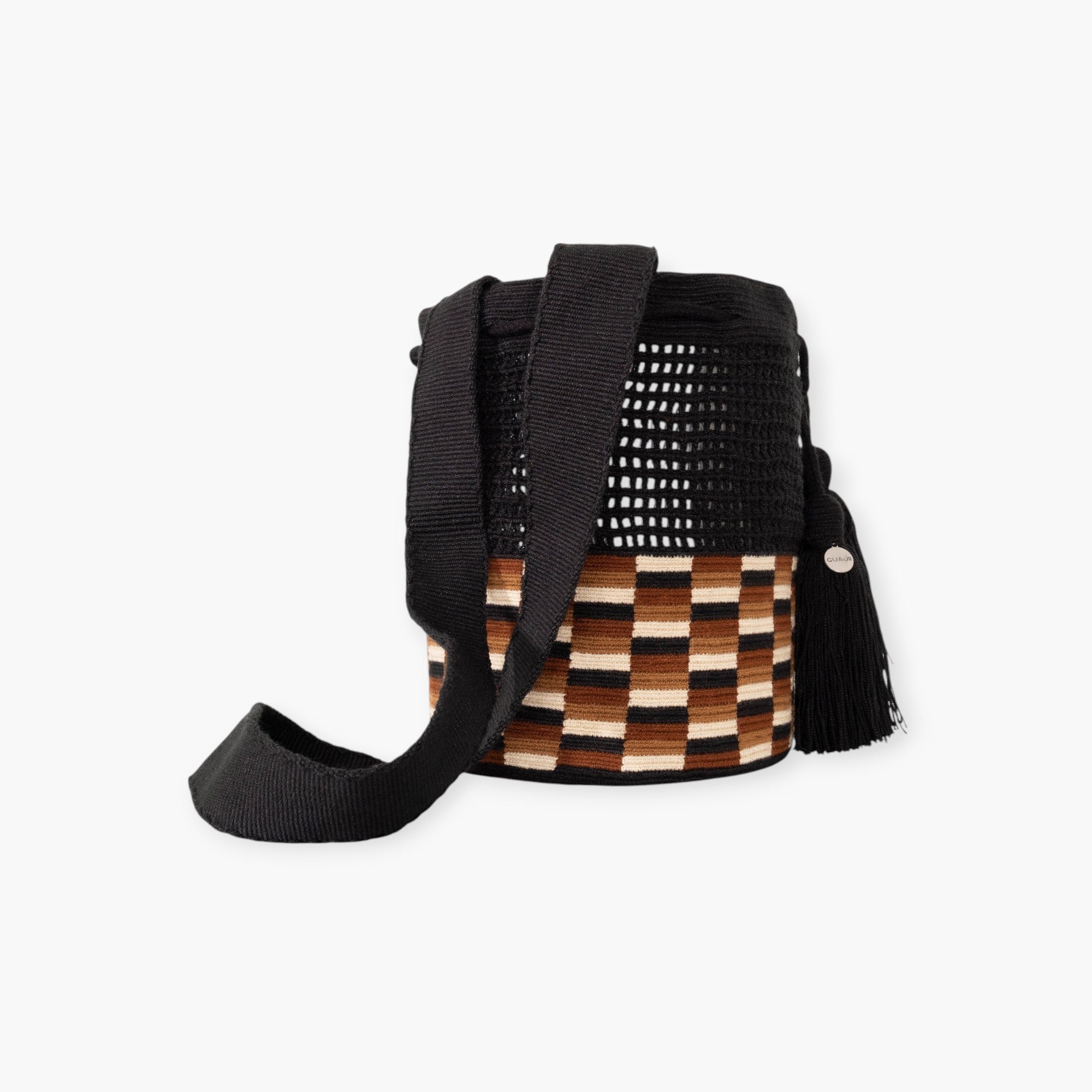 Check net crossbody M | Black