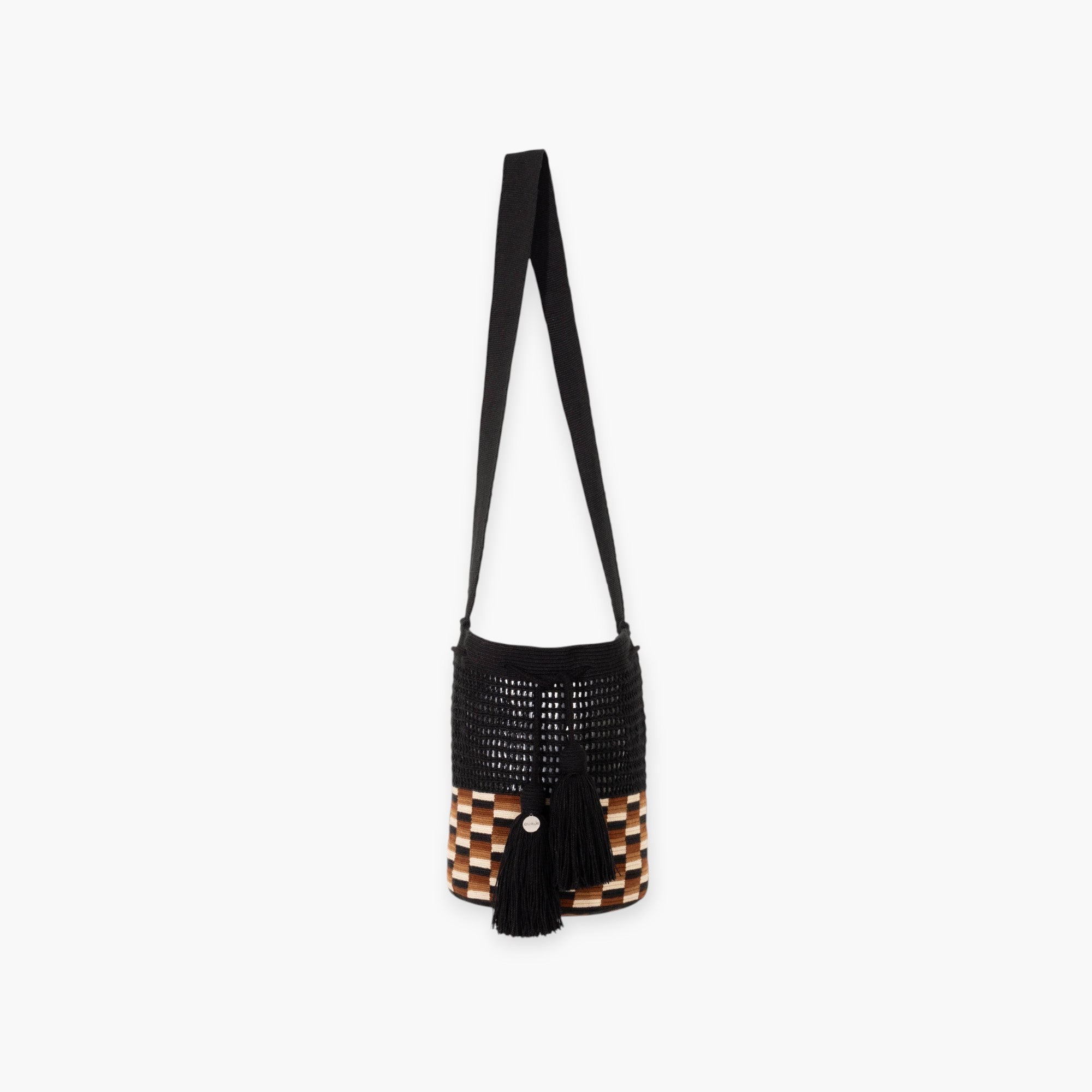 Check net crossbody M | Black