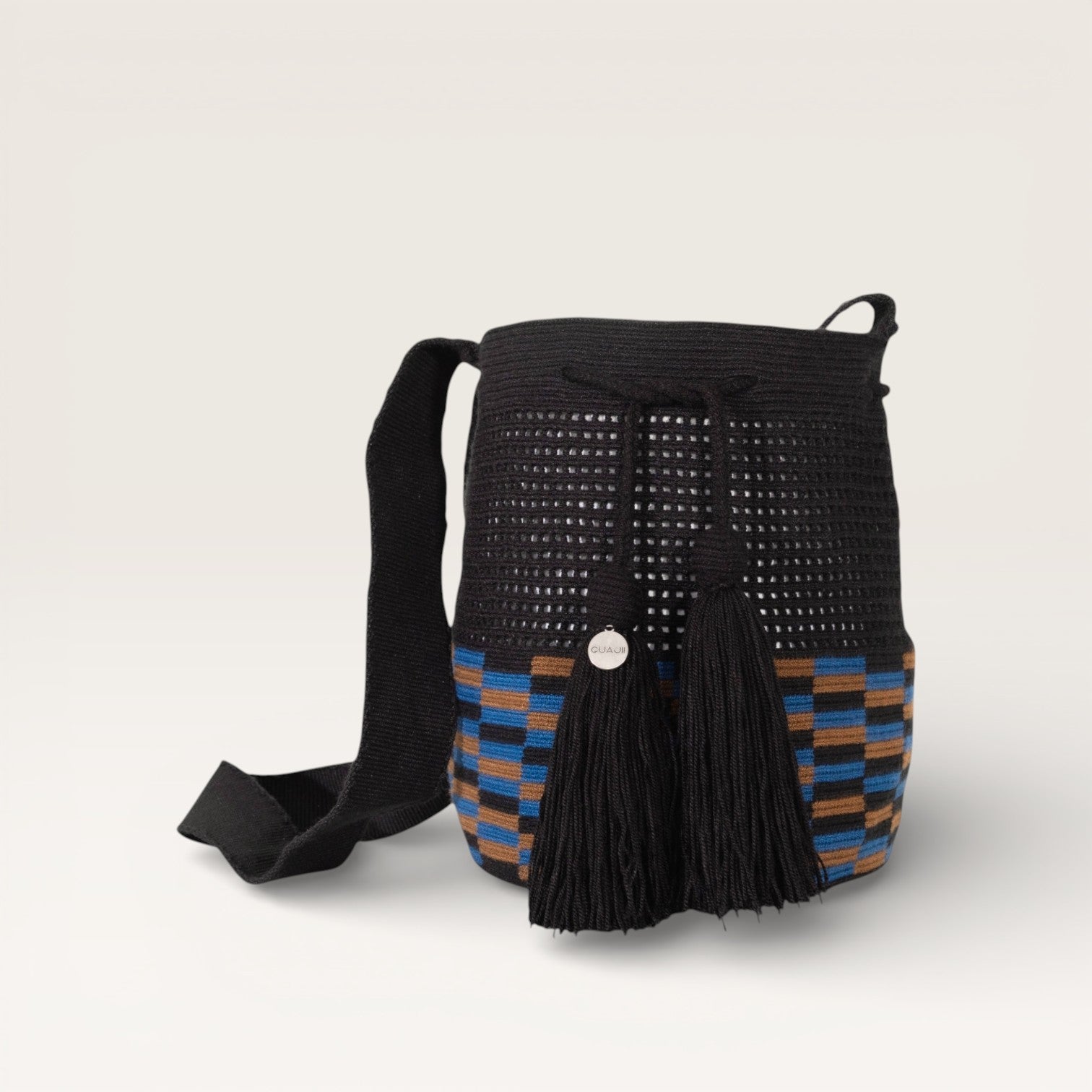 Check net crossbody M | Black