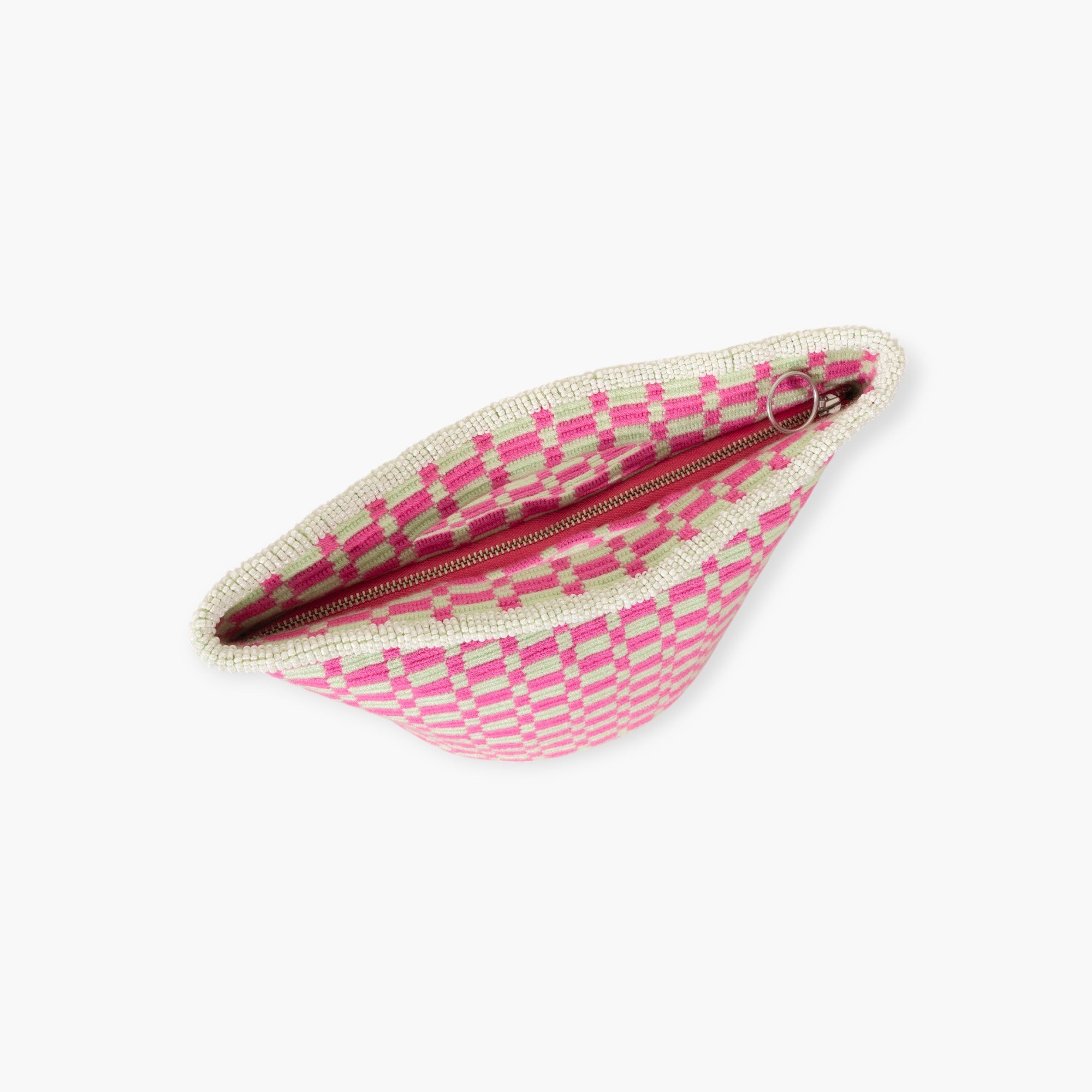 Check top-handle bag | Matcha