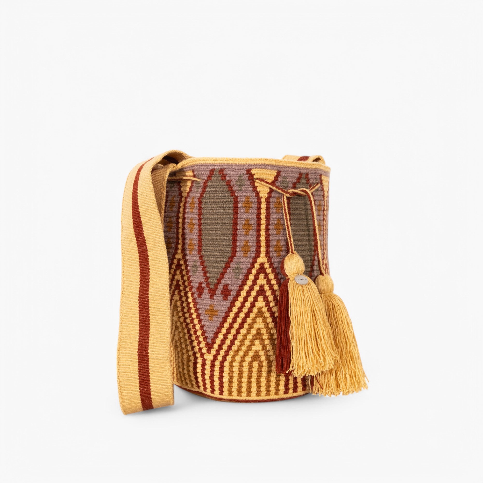 Geometric crossbody bag L | Toast