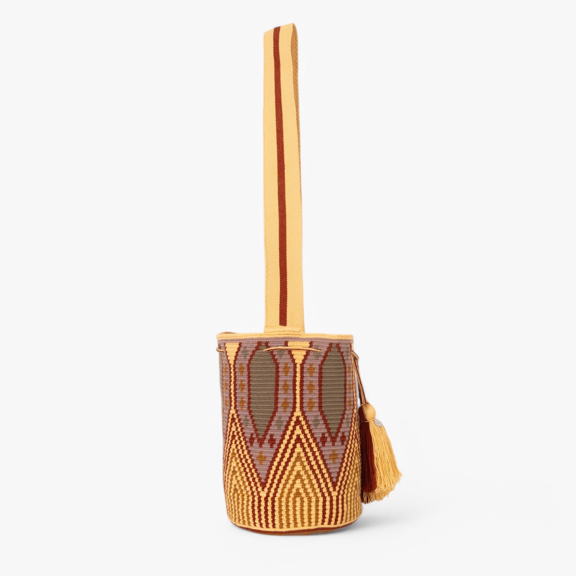 Geometric crossbody bag L | Toast