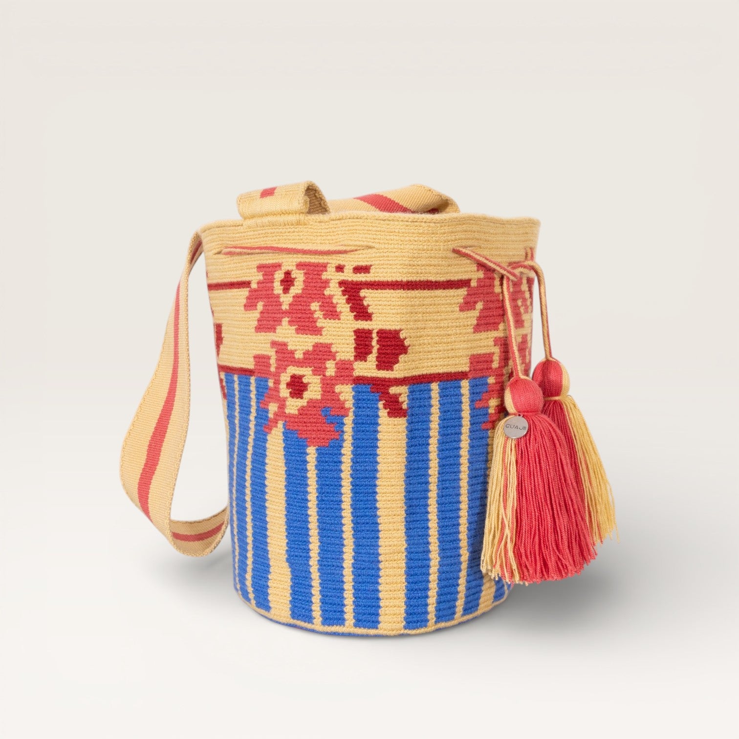 Geometric crossbody bag L | Toast