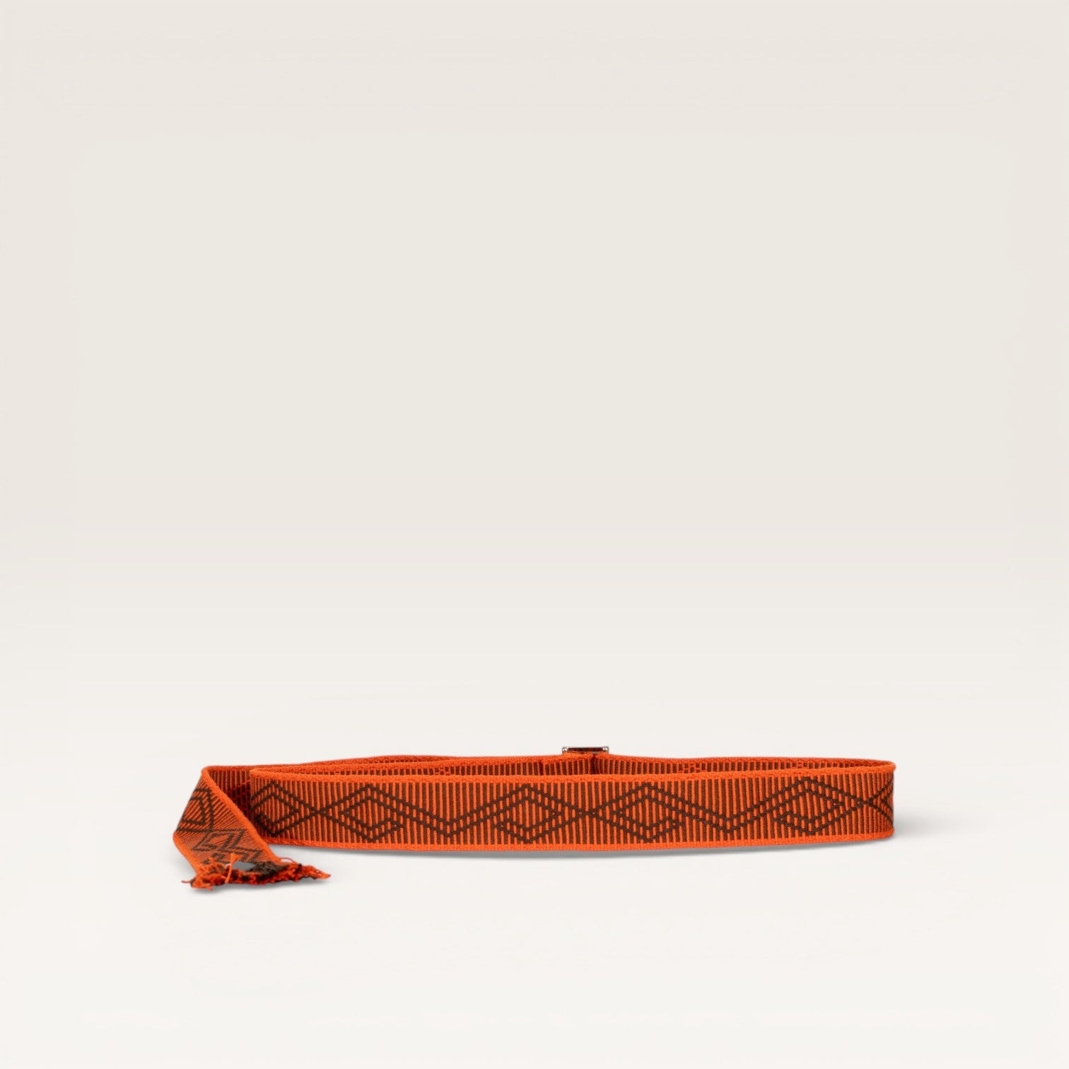 Geometric buckle belt | Persimmon
