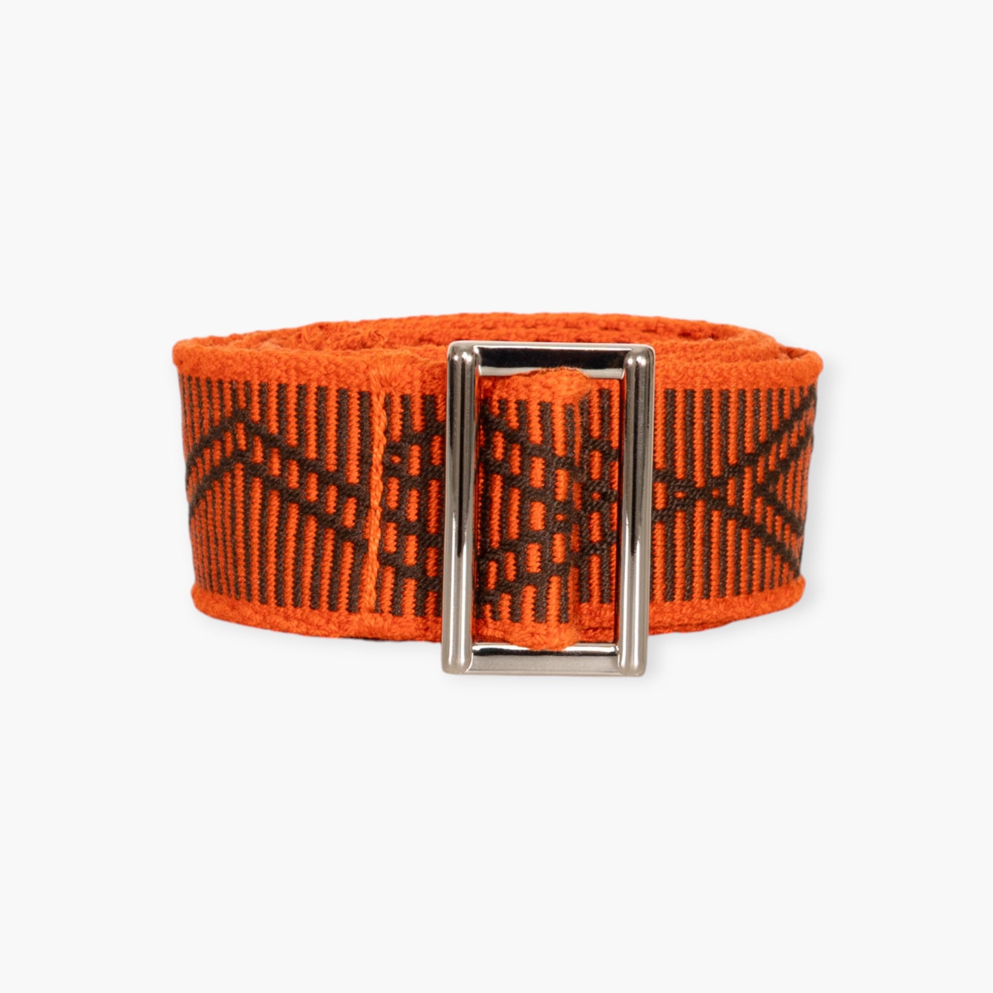 Geometric buckle belt | Persimmon