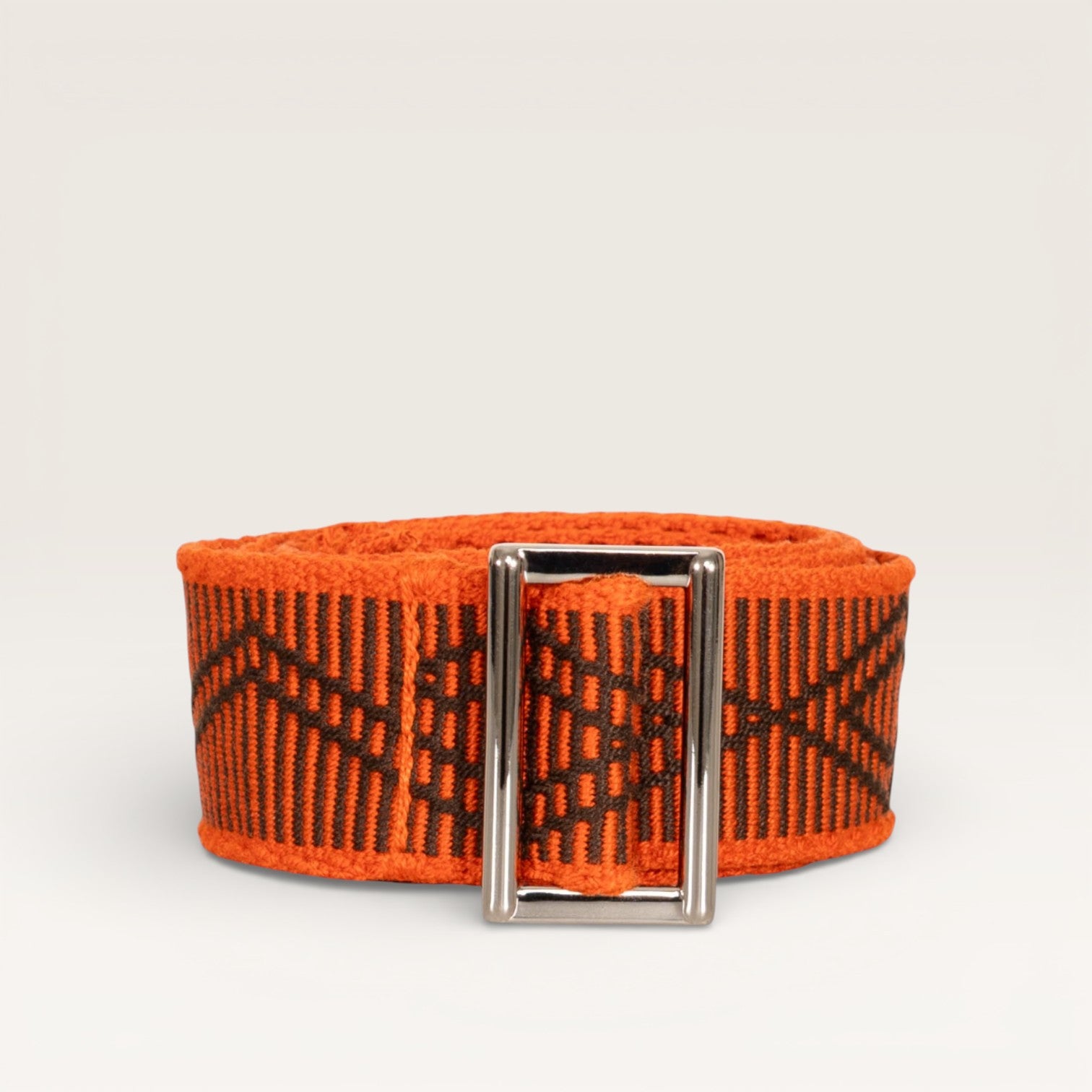 Geometric buckle belt | Persimmon