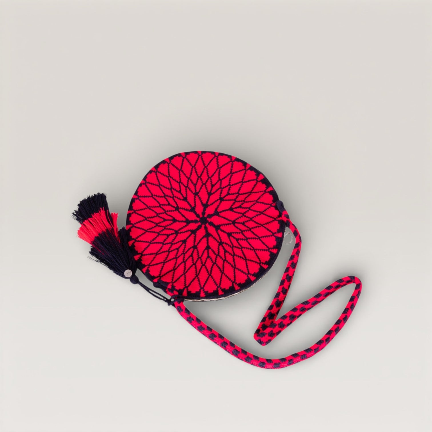 Geometric circle crossbody | Magenta
