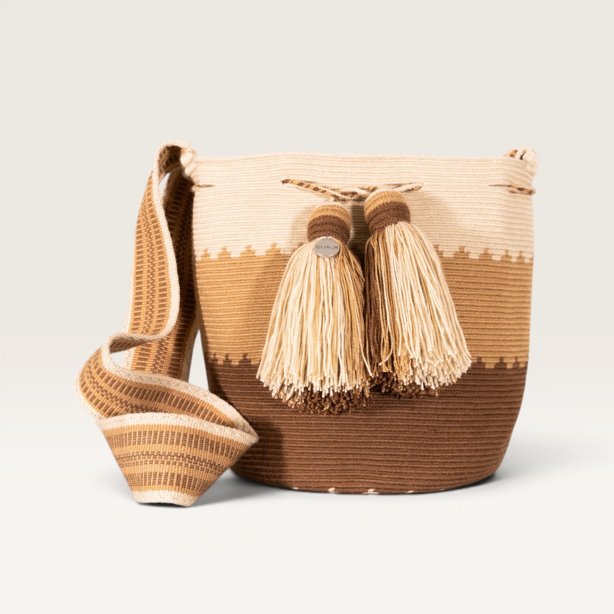 Geometric crossbody M | Macchiato