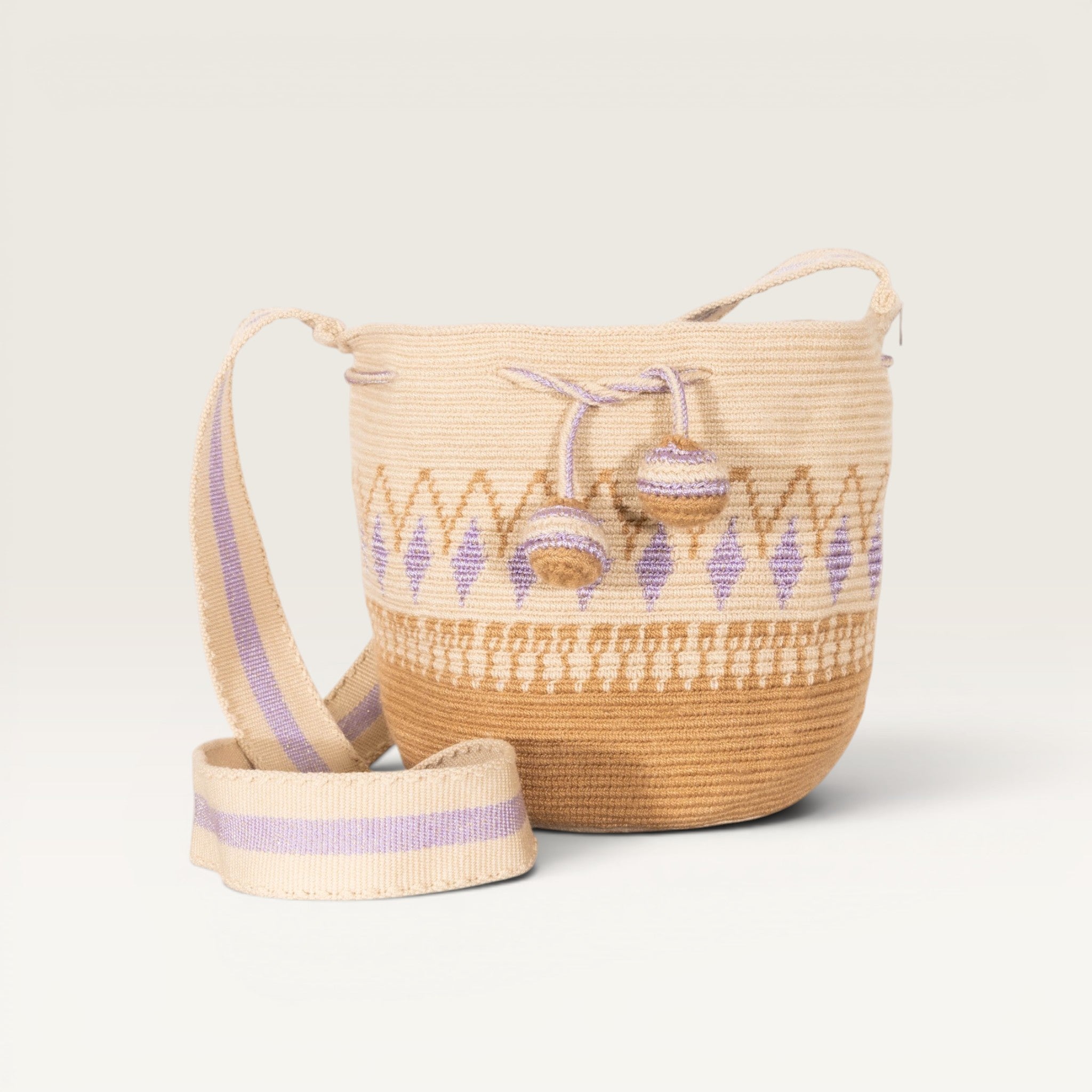 Geometric crossbody S | Lilac