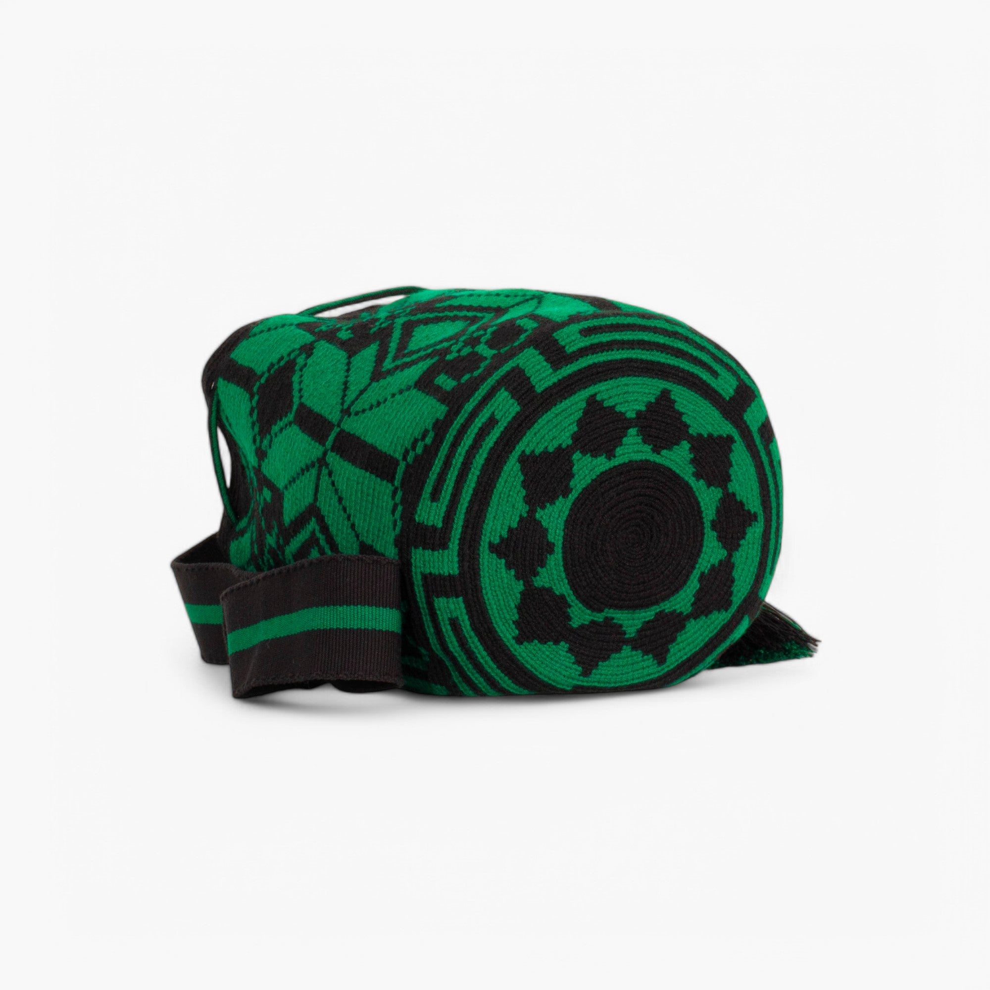 Geometric crossbody bag L | Pine