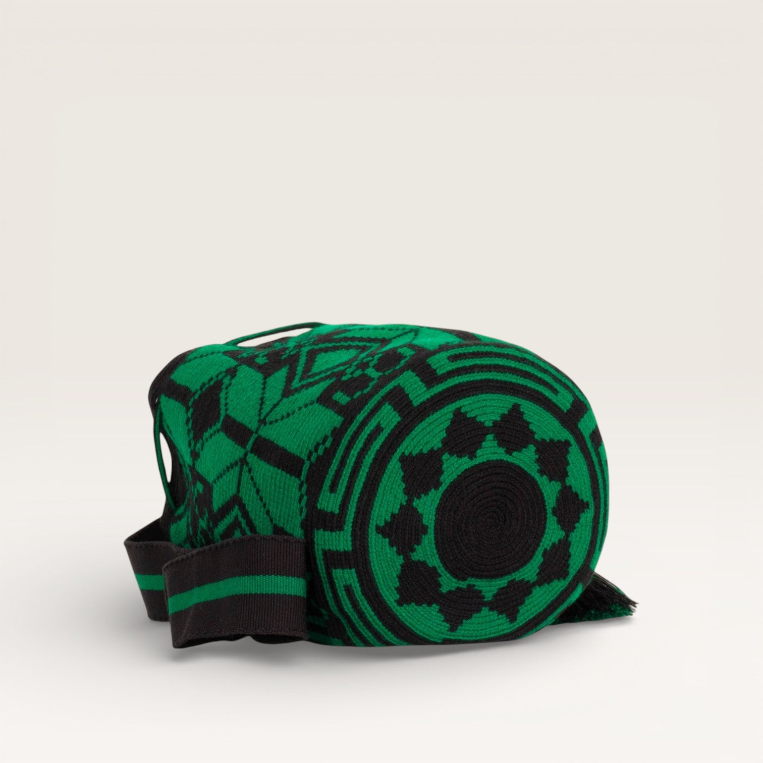 Geometric crossbody bag L | Pine