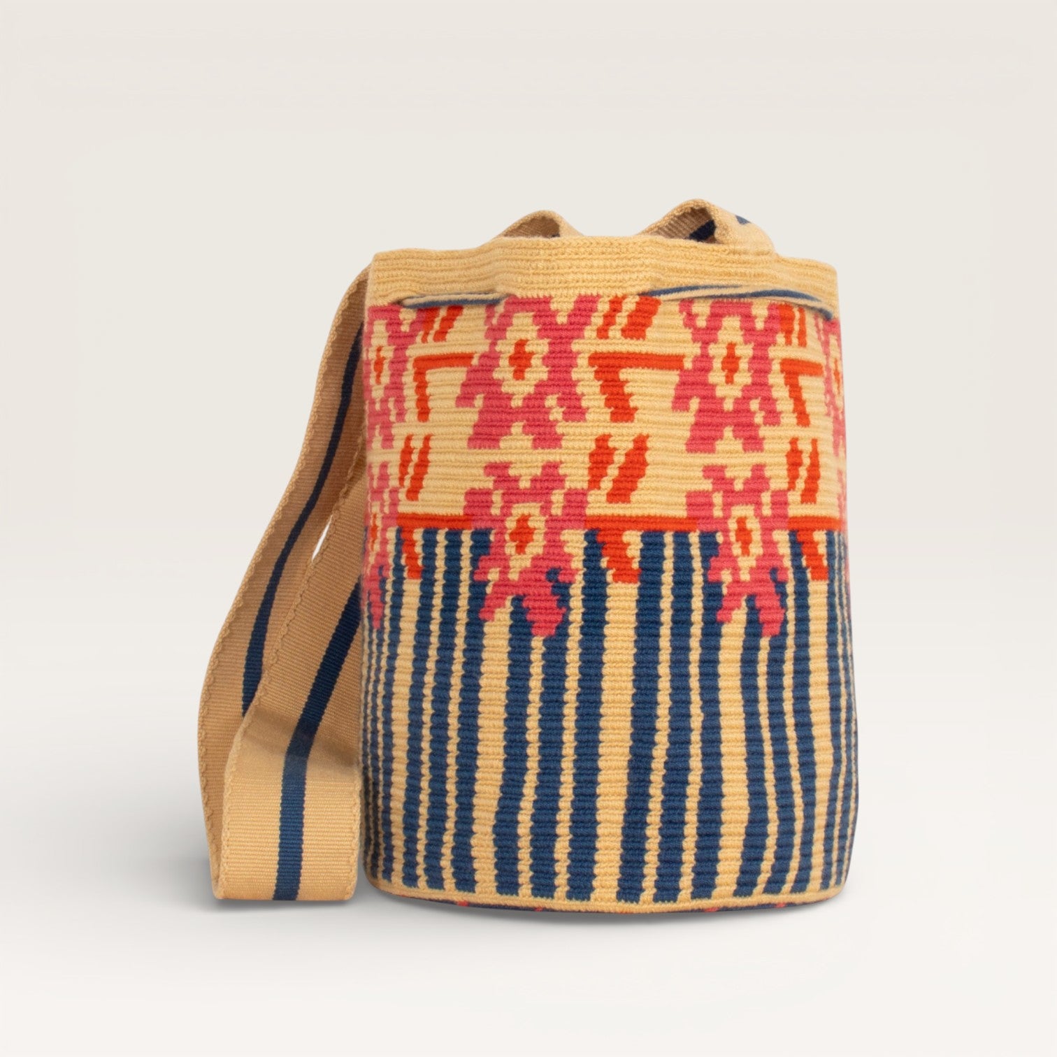 Geometric crossbody bag L | Toast