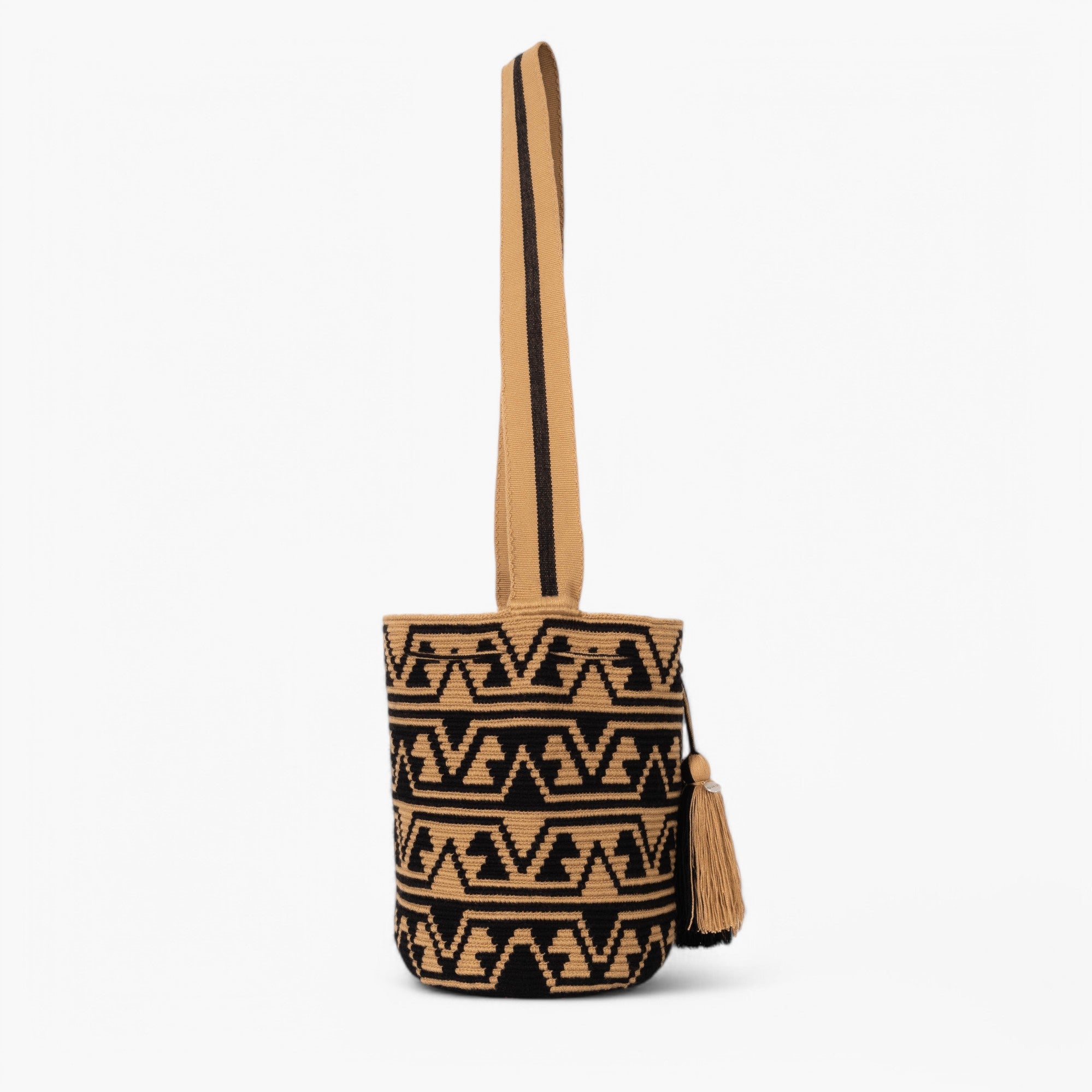 Geometric crossbody bag L | Black