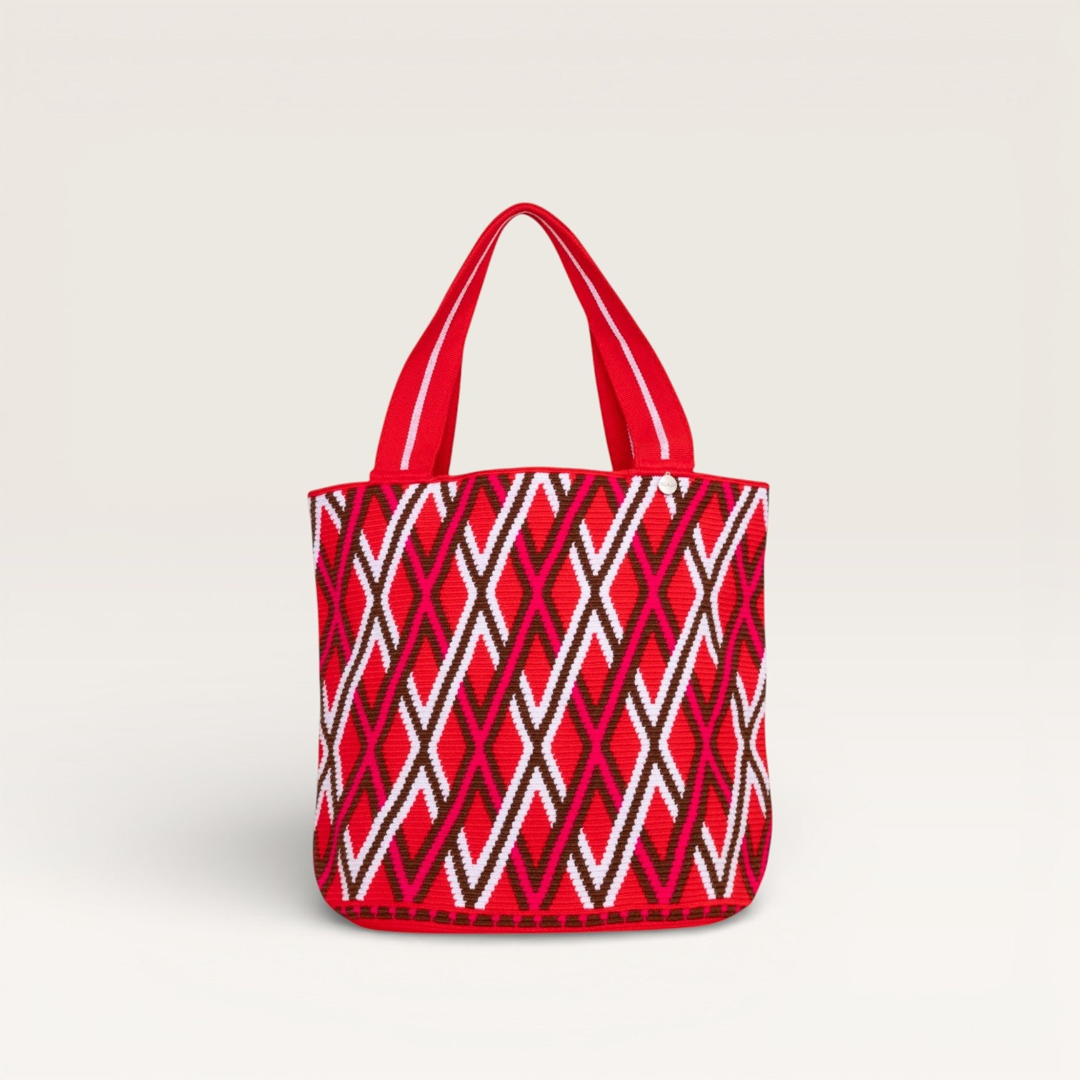 Geometric oval tote | Candy