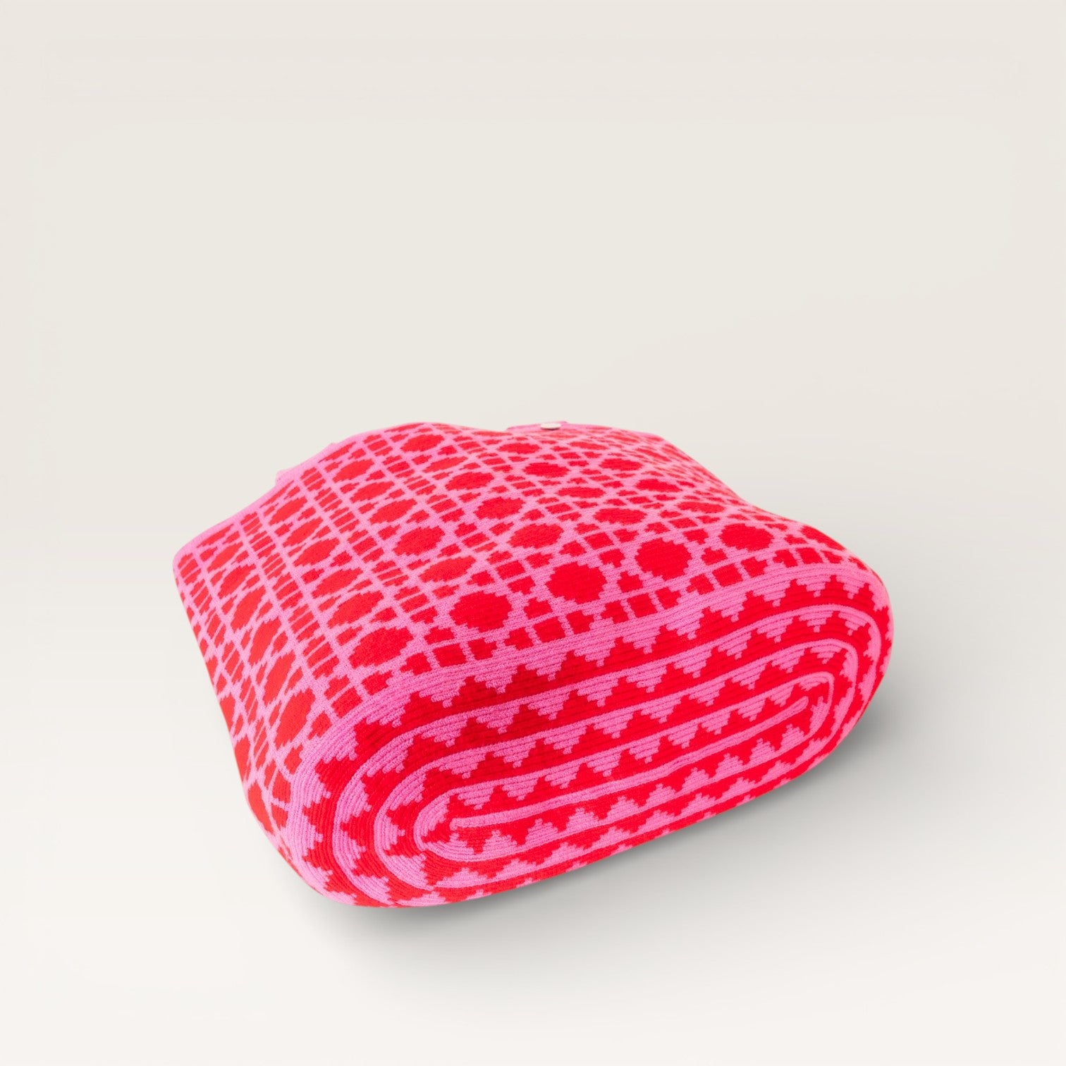 Geometric oval tote | Bubblegum