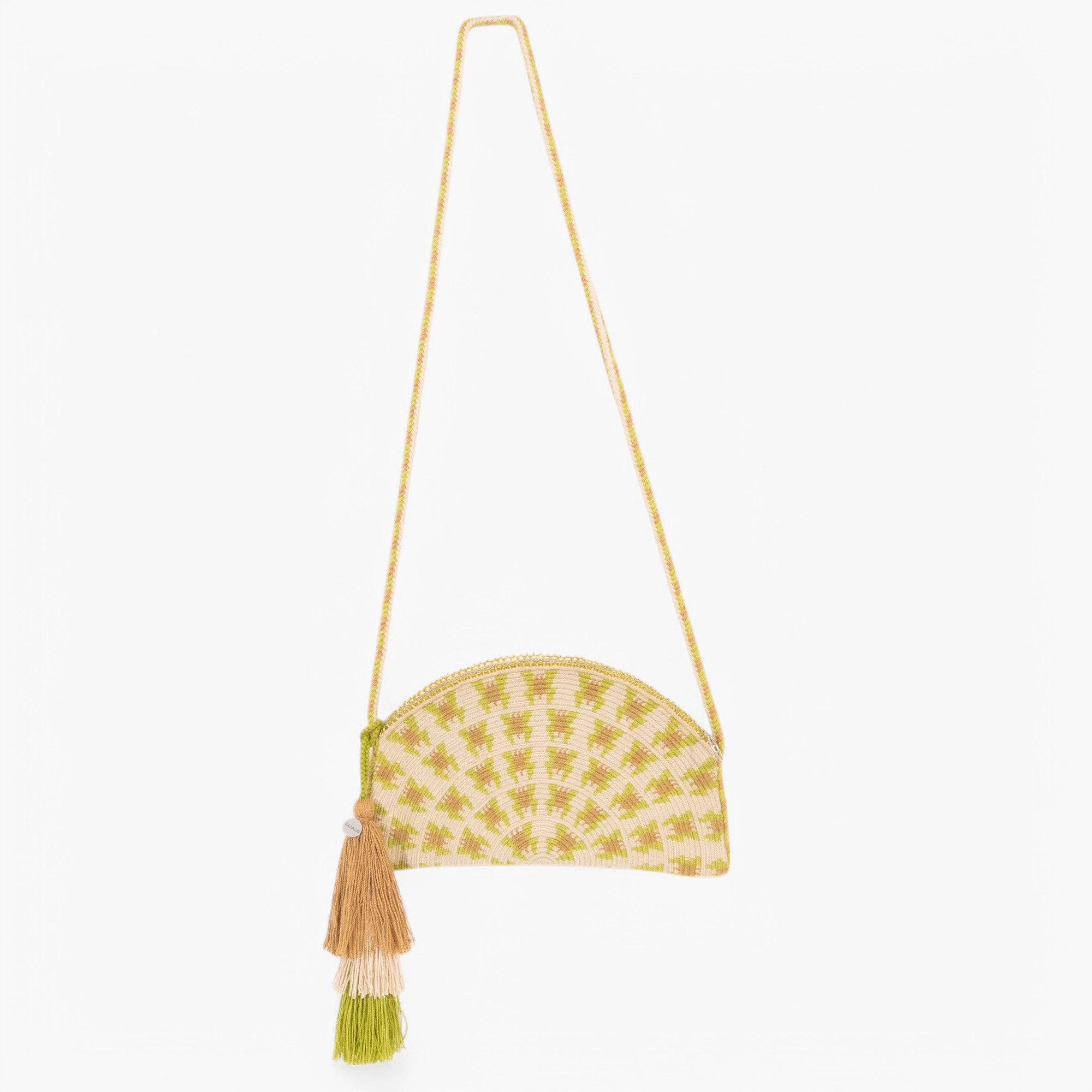 Geometric half-moon crossbody | Basil
