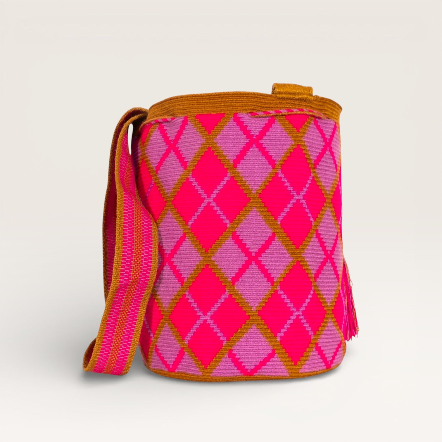 Geometric crossbody L | Mauve