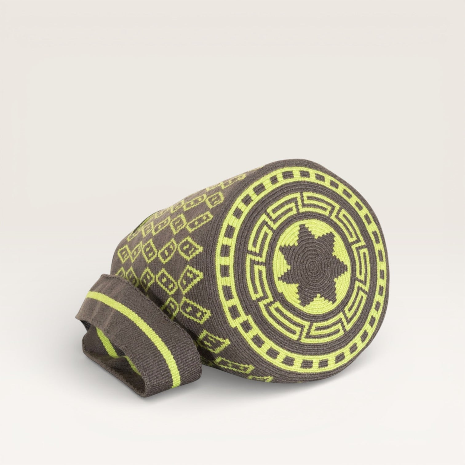 Geometric crossbody bag L | Steel grey