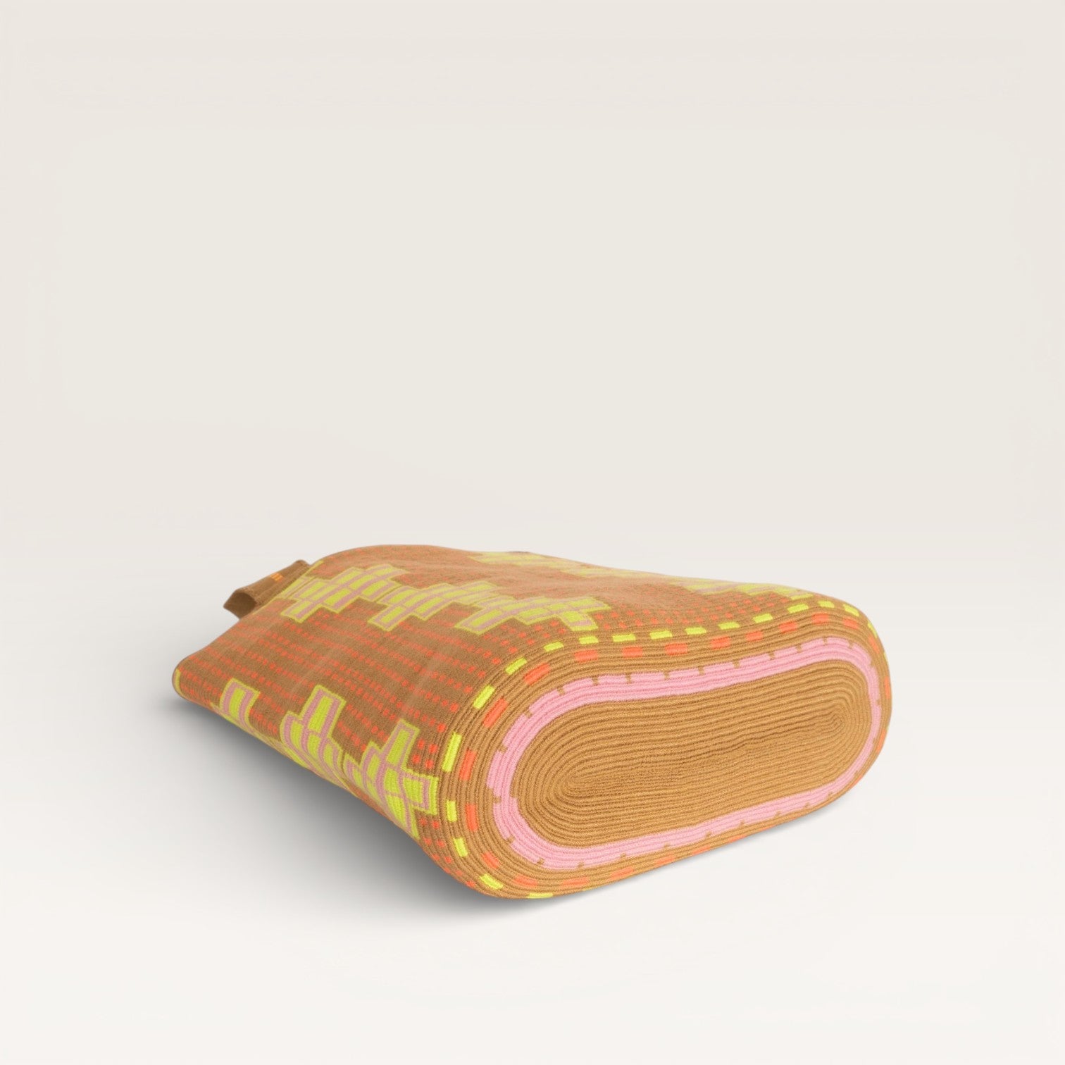 Geometric oval tote | Chartreuse