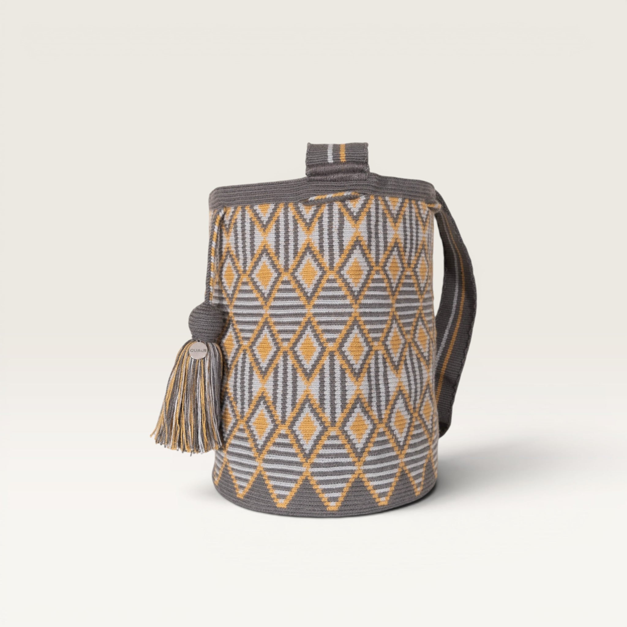 Geometric crossbody L | Steel