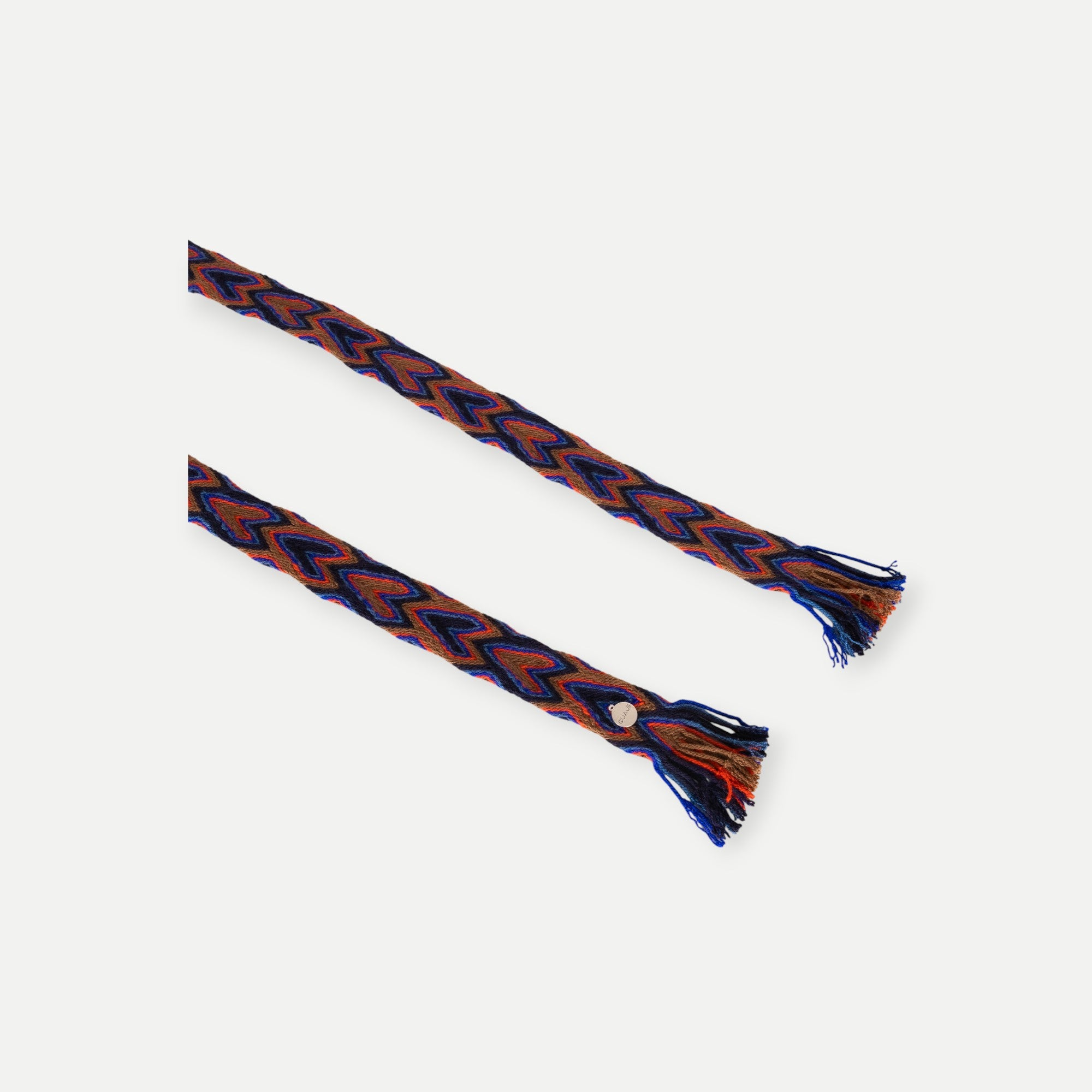 Geometric fringe belt | Navy