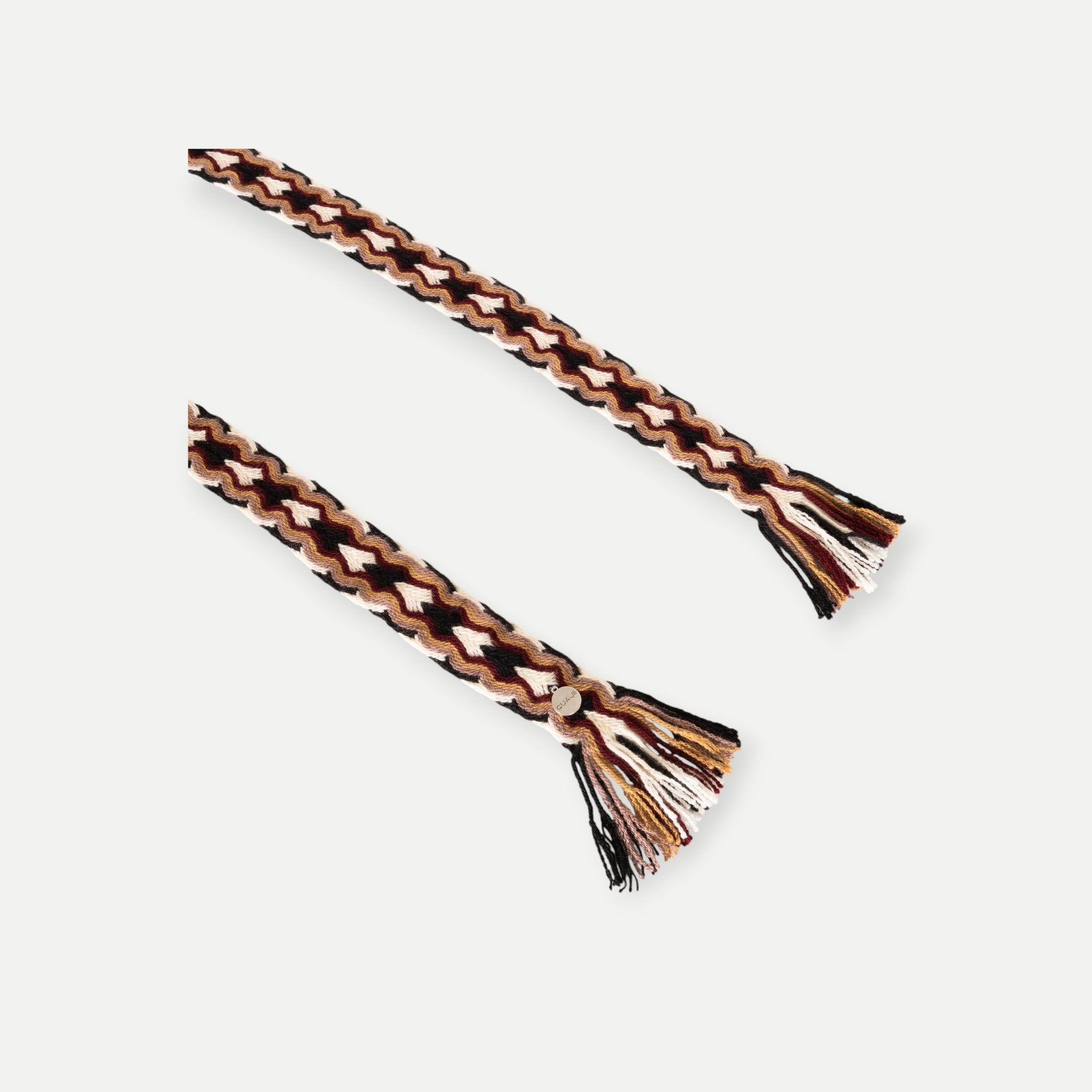 Geometric fringe belt | Plum