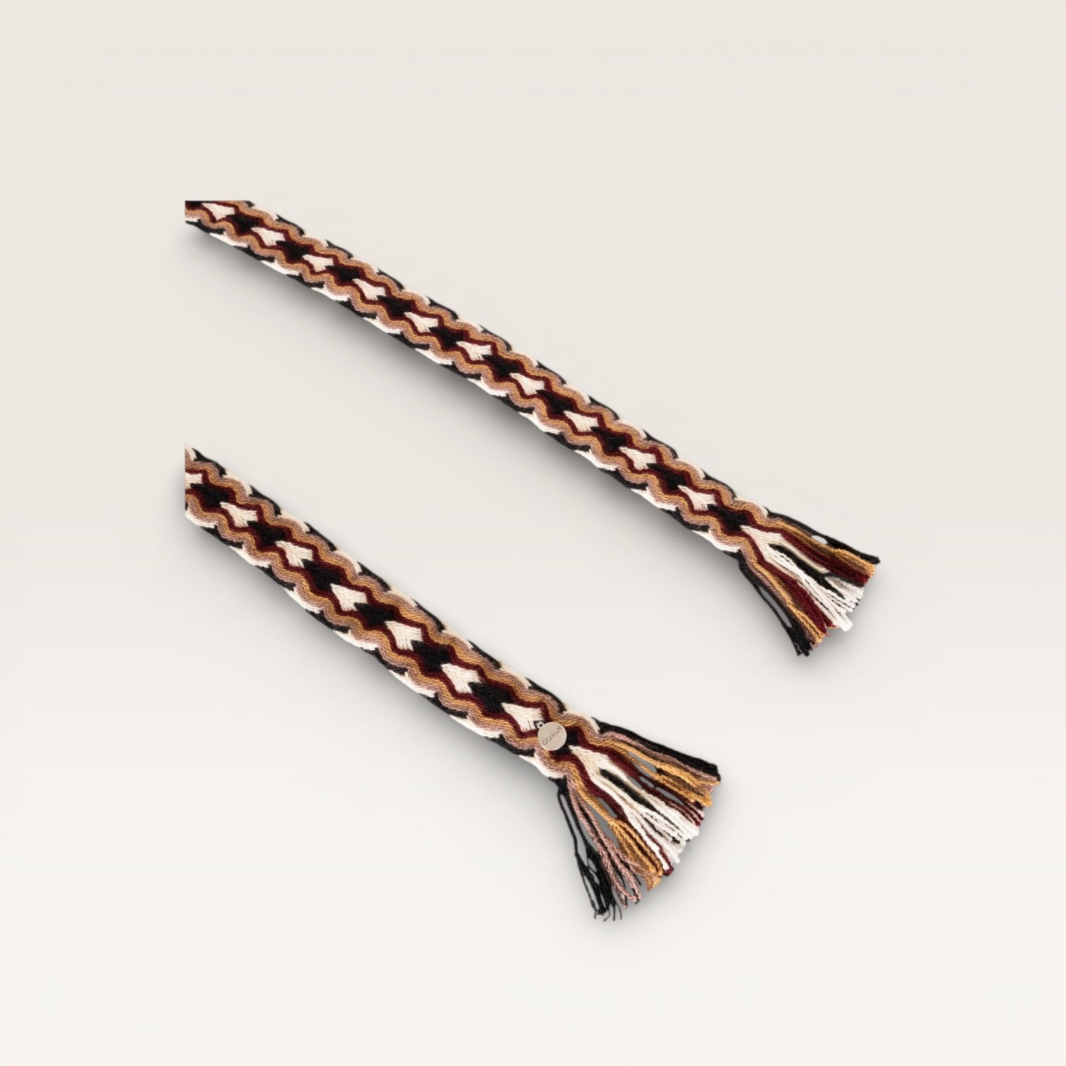Geometric fringe belt | Plum