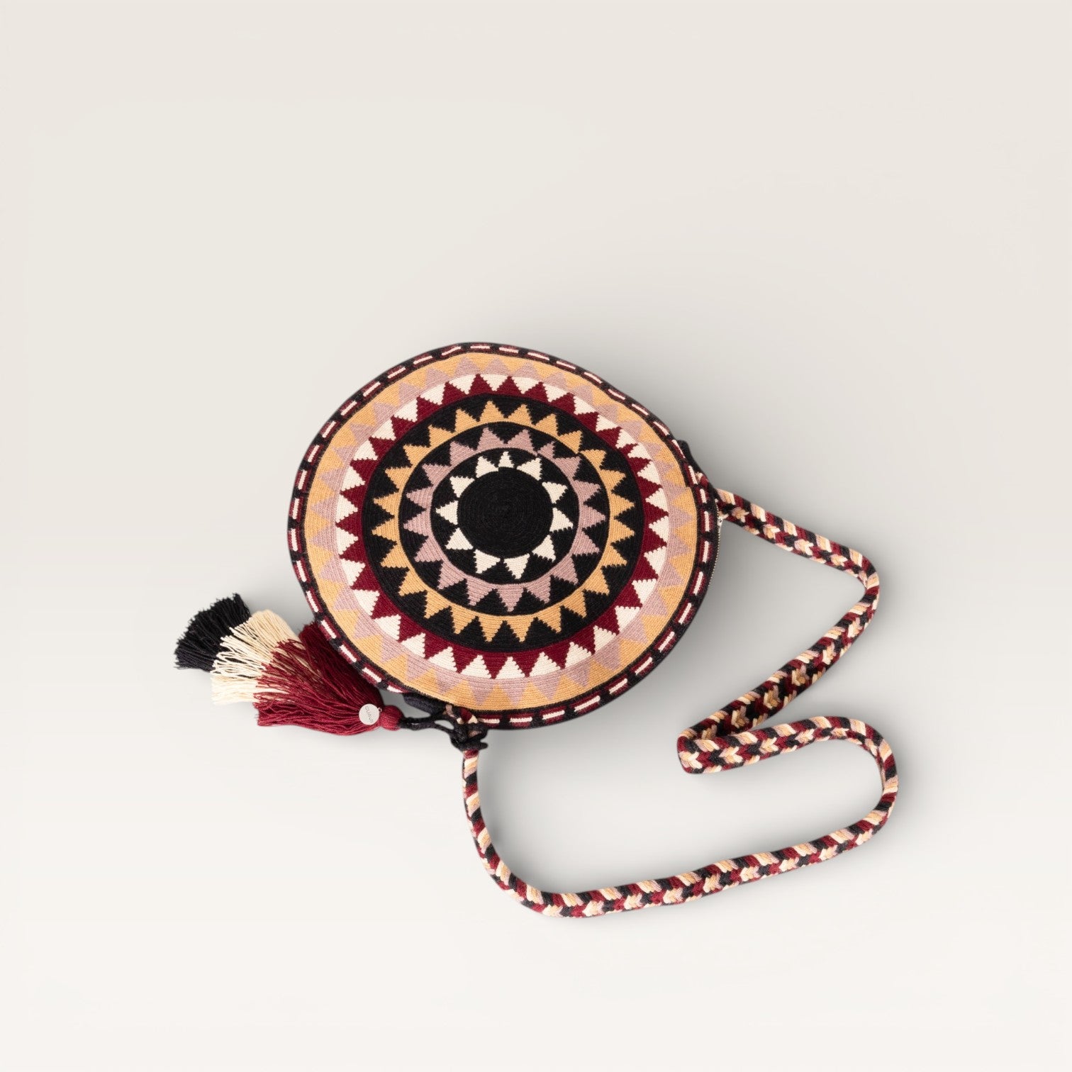 Geometric circle crossbody | Berry