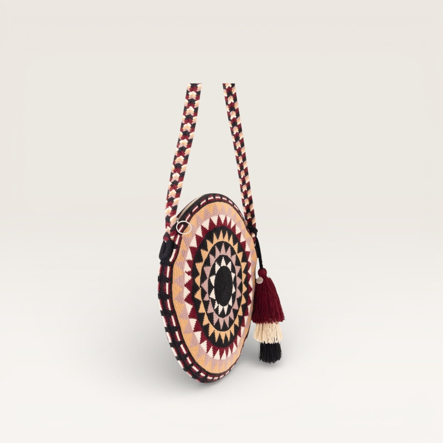 Geometric circle crossbody | Berry
