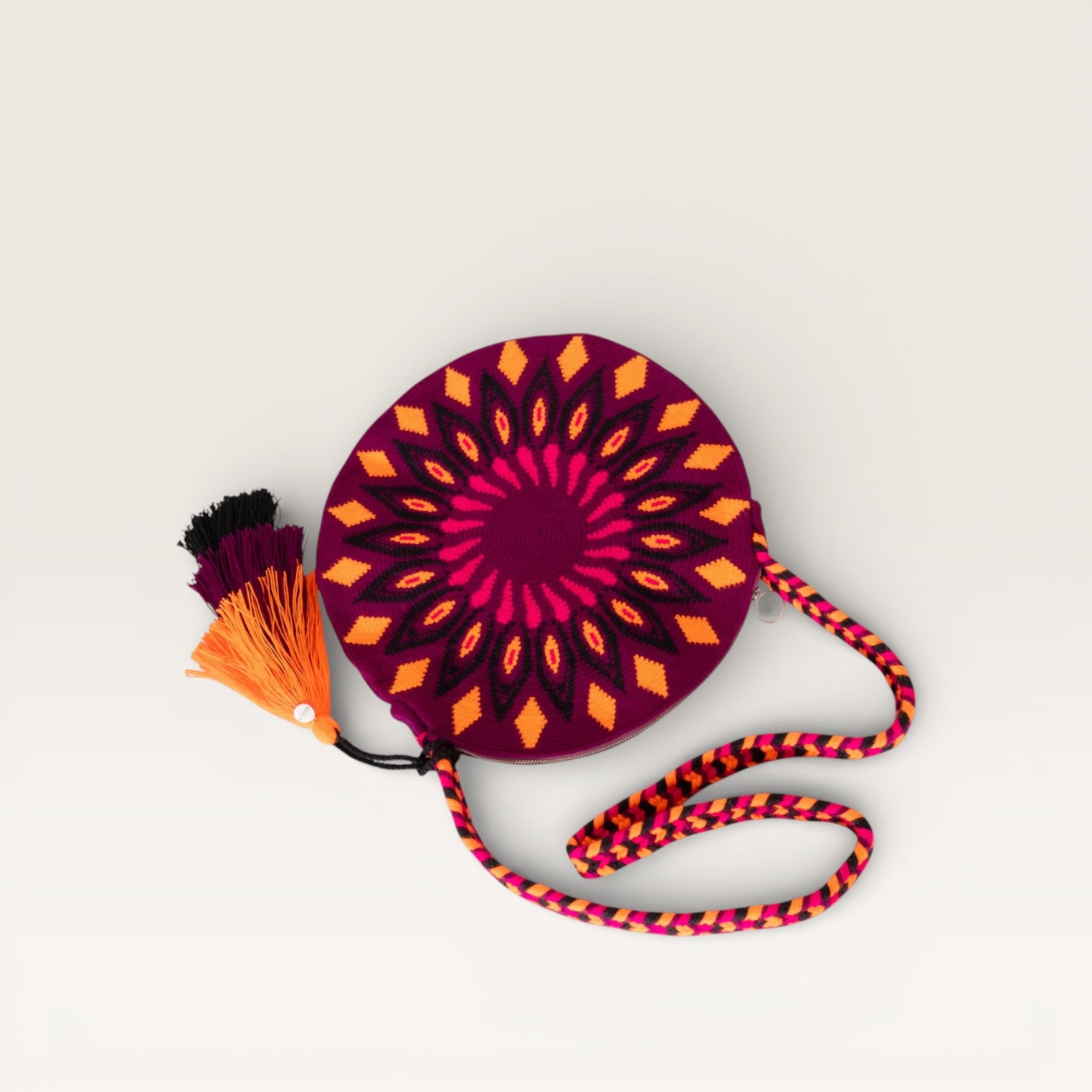 Geometric circle crossbody | Grape