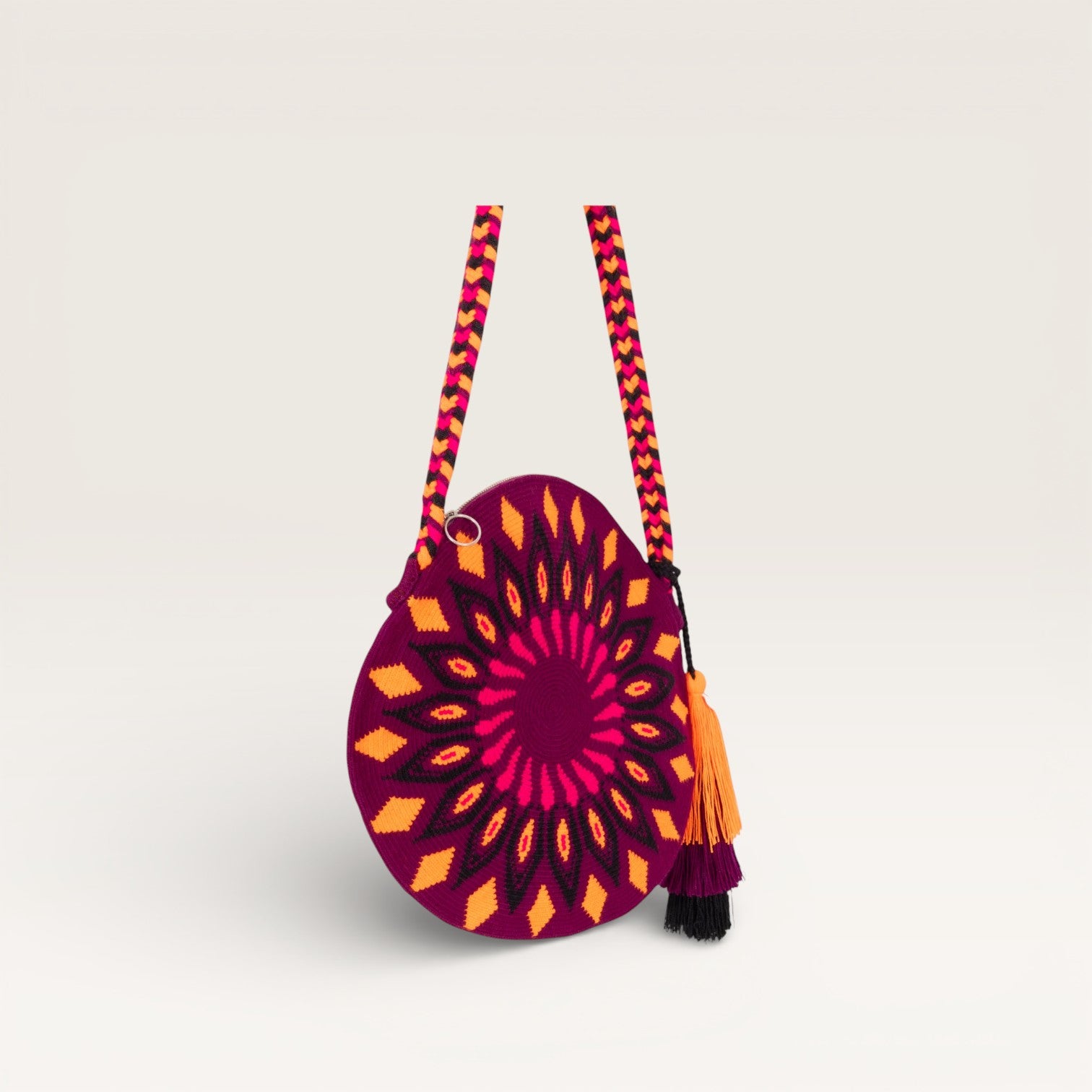 Geometric circle crossbody | Grape