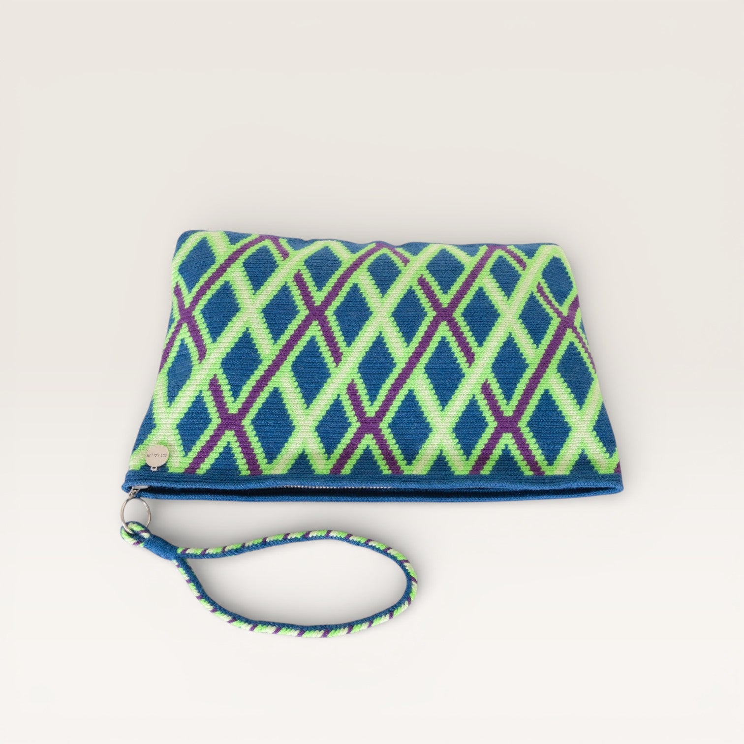 Geometric square clutch | Jade