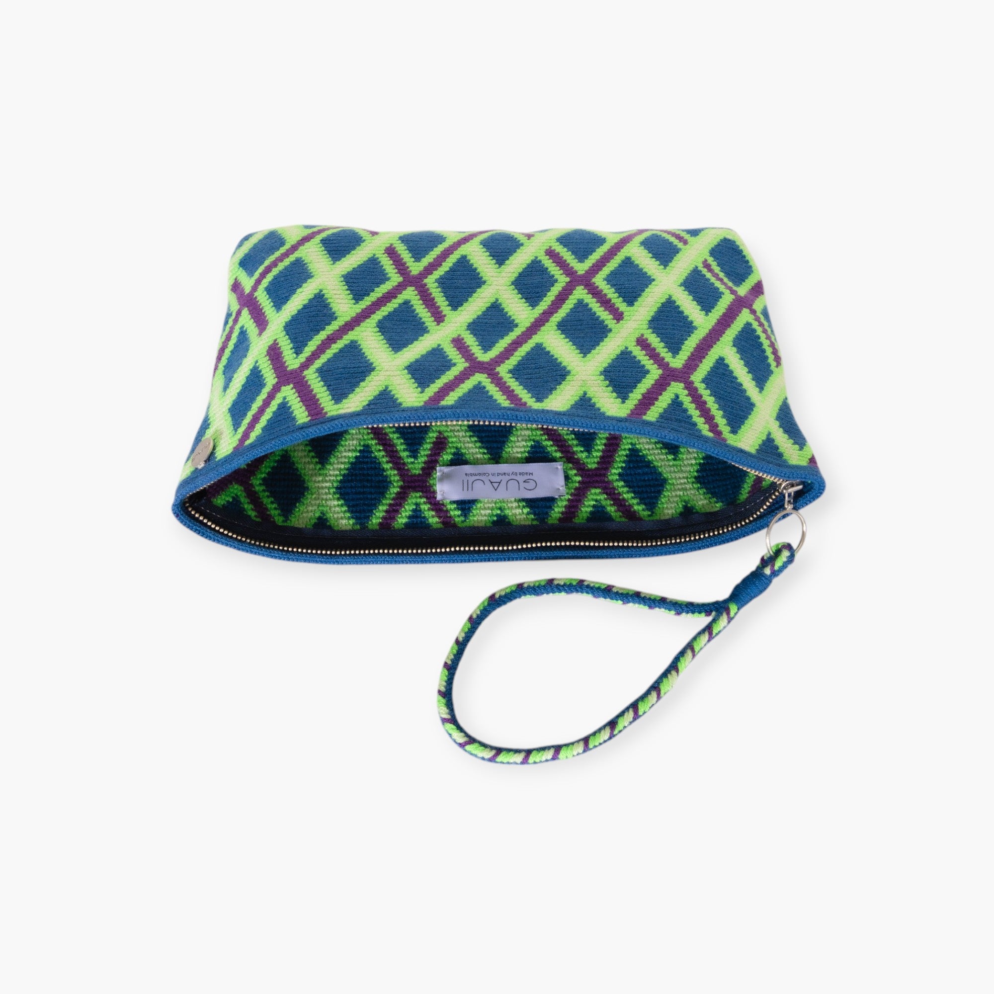 Geometric square clutch | Jade