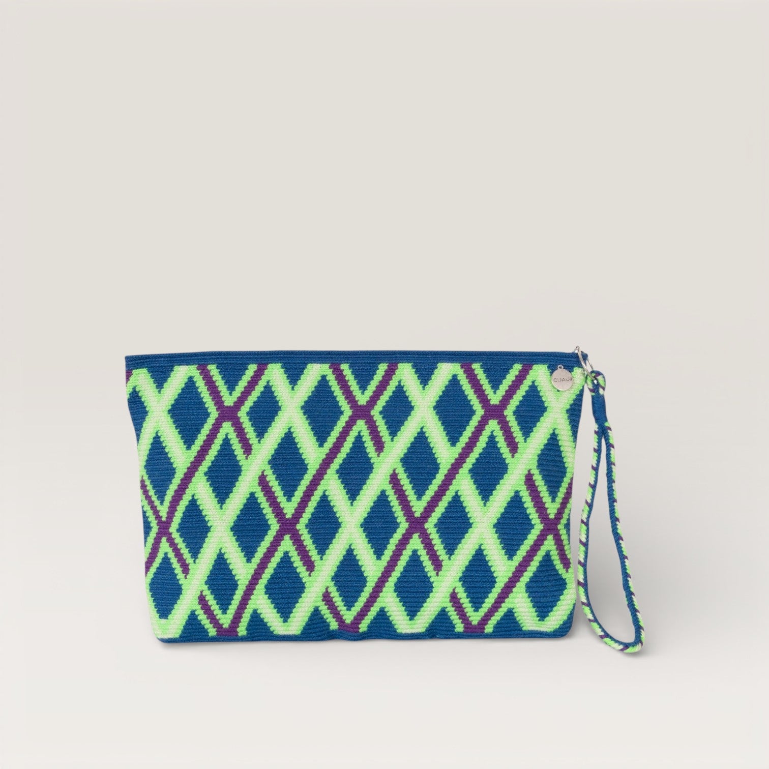 Geometric square clutch | Jade