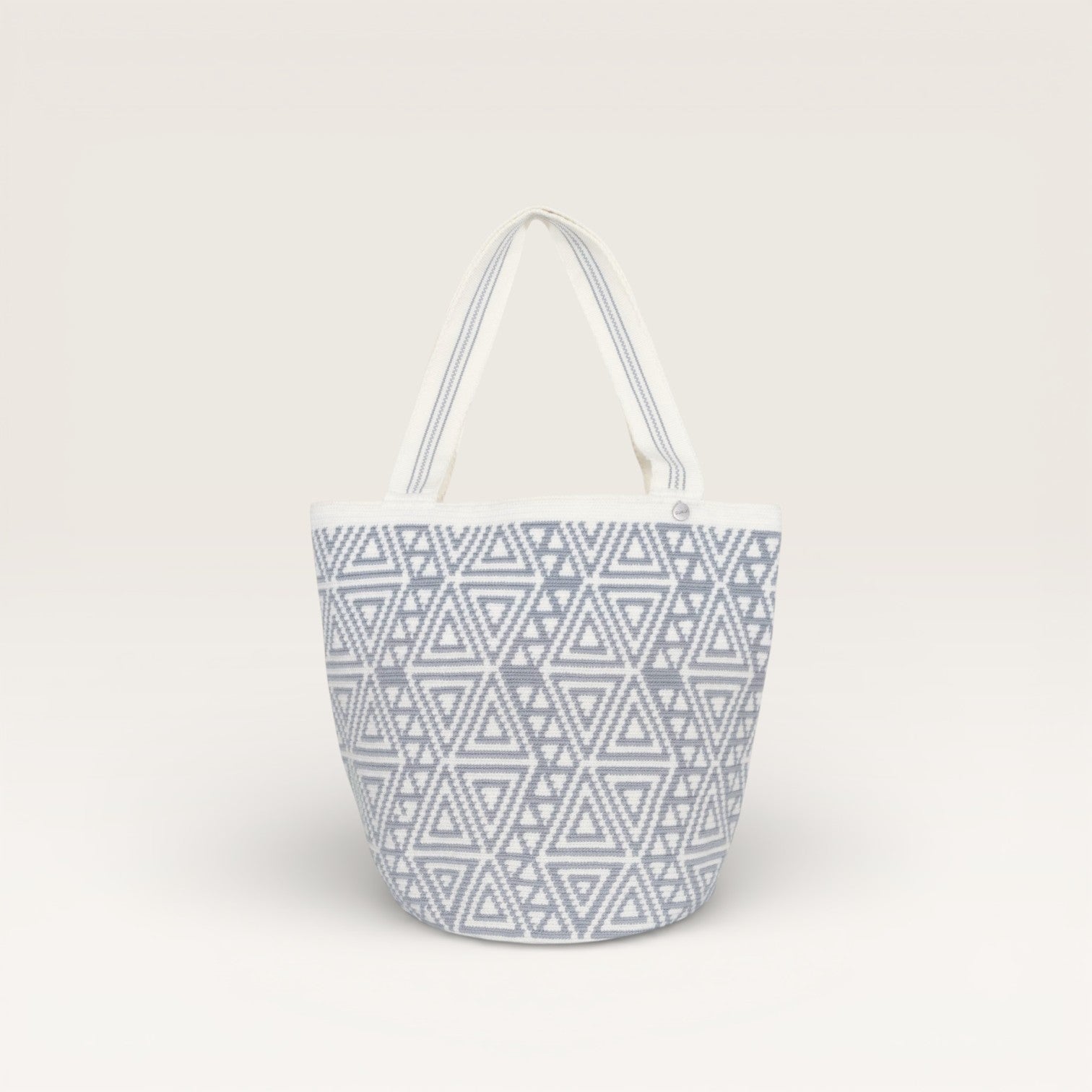 Geometric round tote L | Sterling