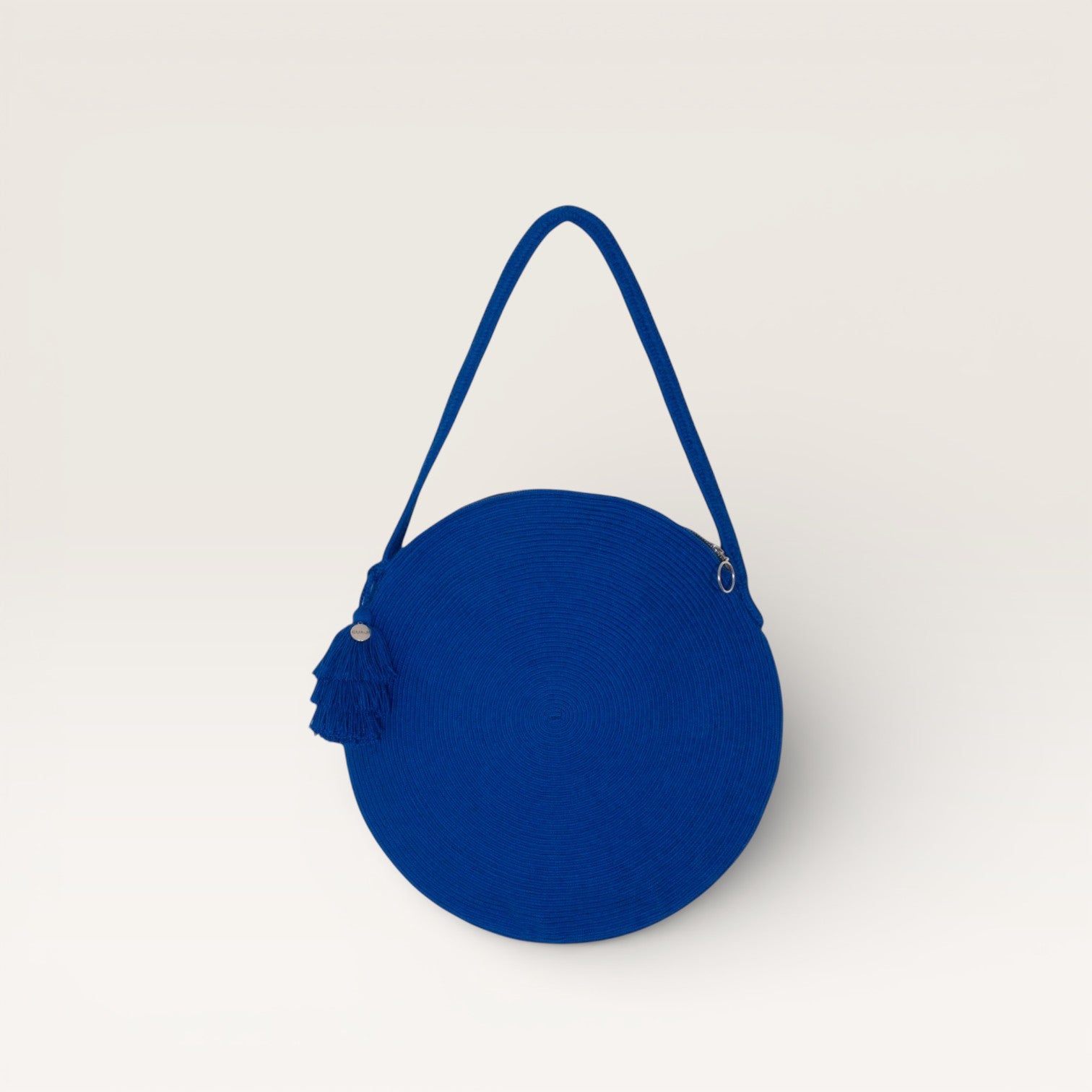 Solid circle shoulder bag | Cobalt