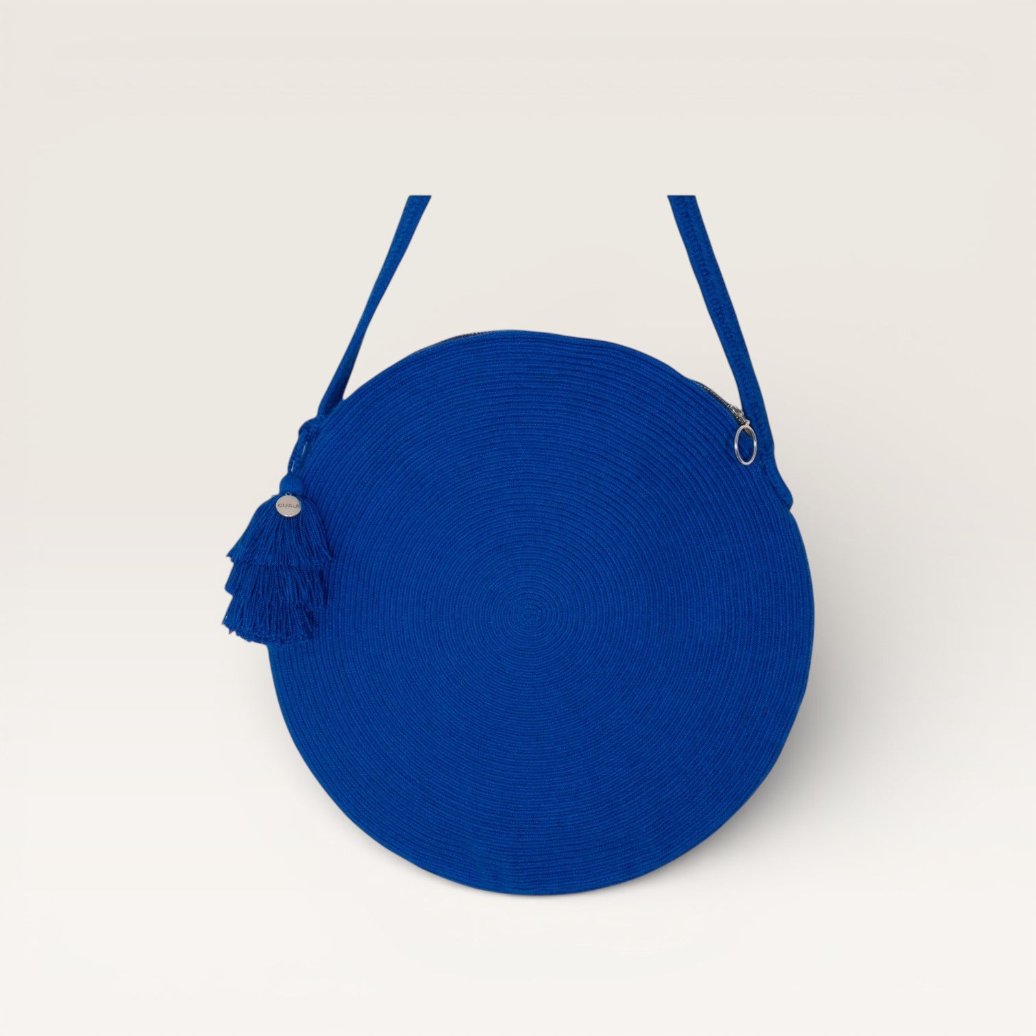 Solid circle shoulder bag | Cobalt