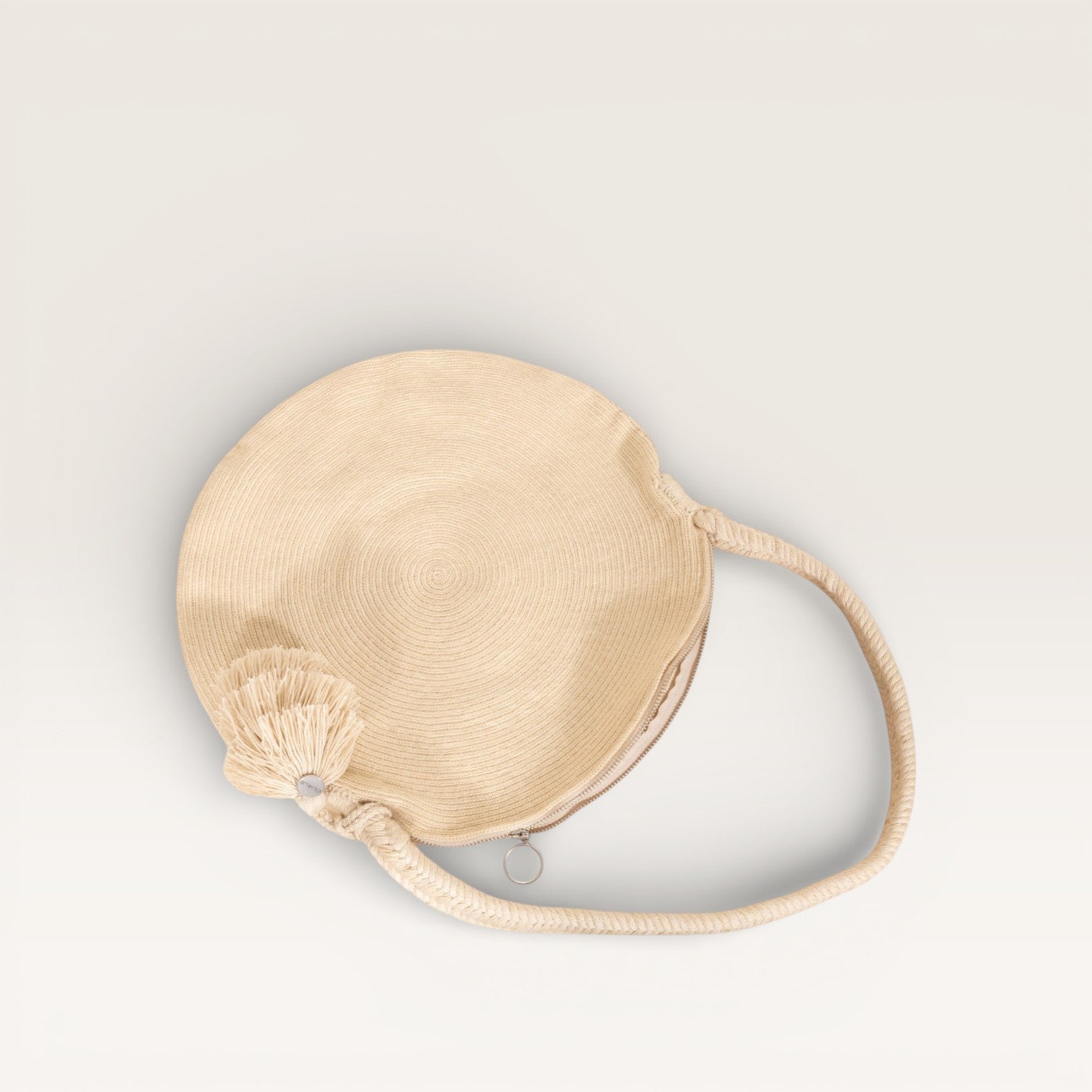 Solid circle shoulder bag | Chai