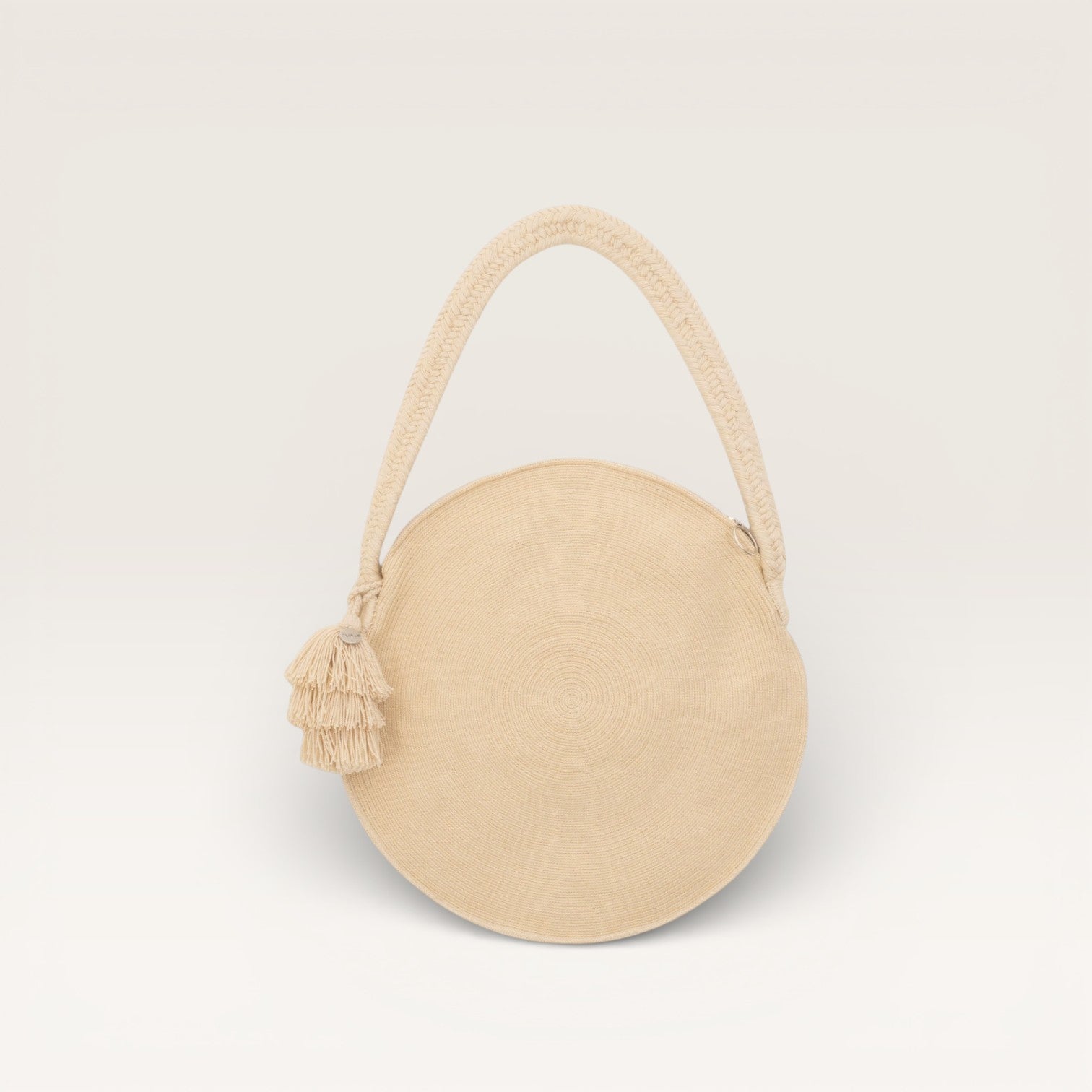 Solid circle shoulder bag | Chai