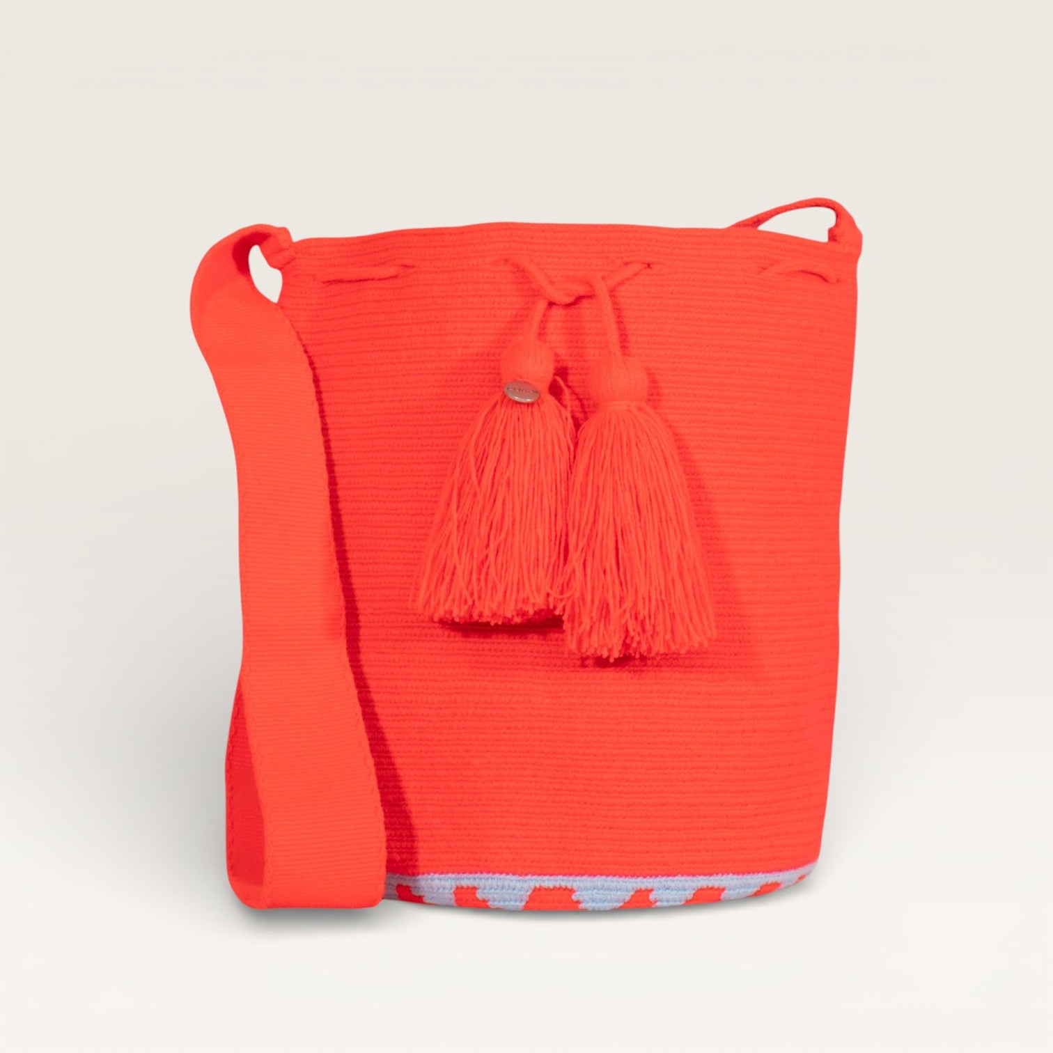 Solid crossbody bag L | Grapefruit