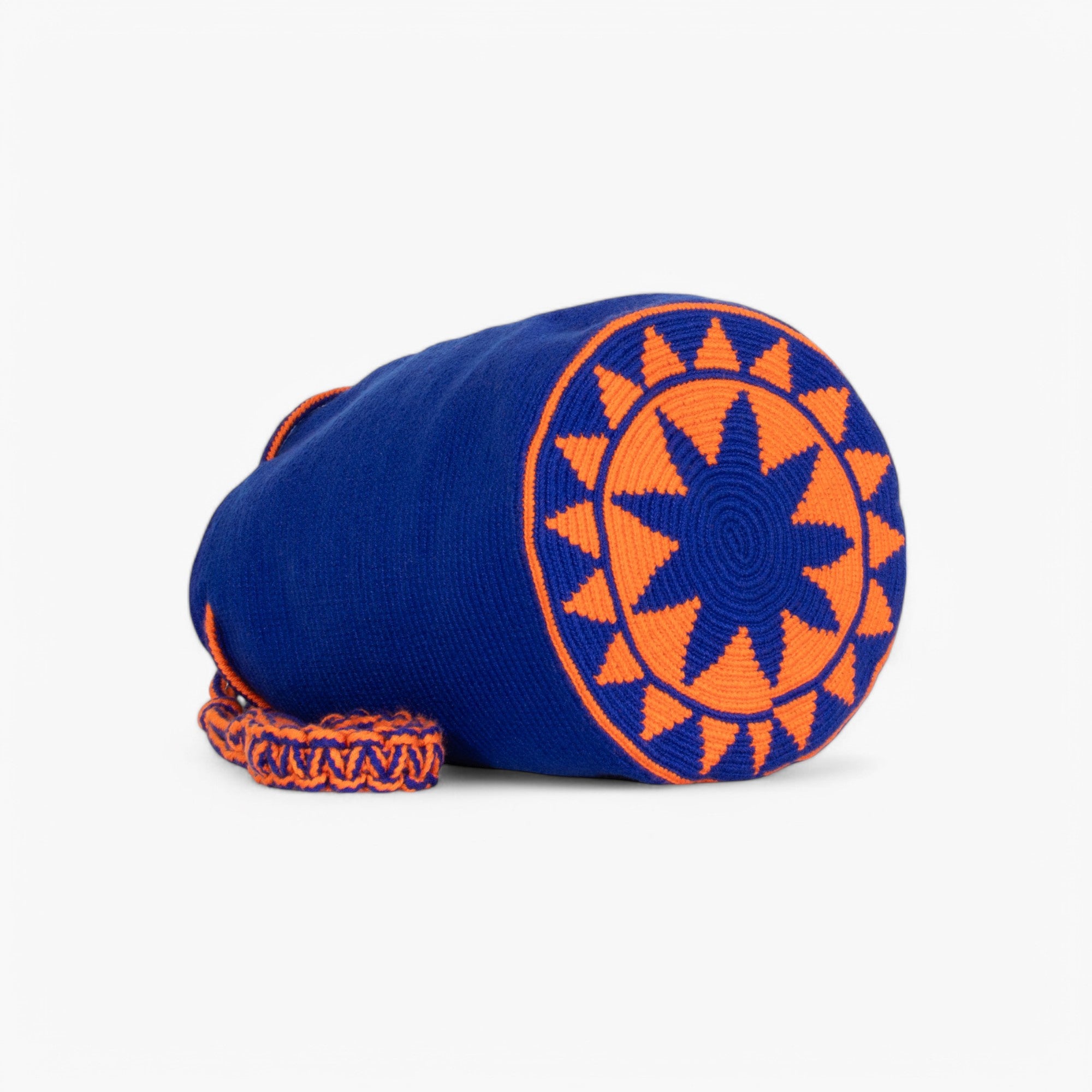 Solid round shoulder bag | Cobalt