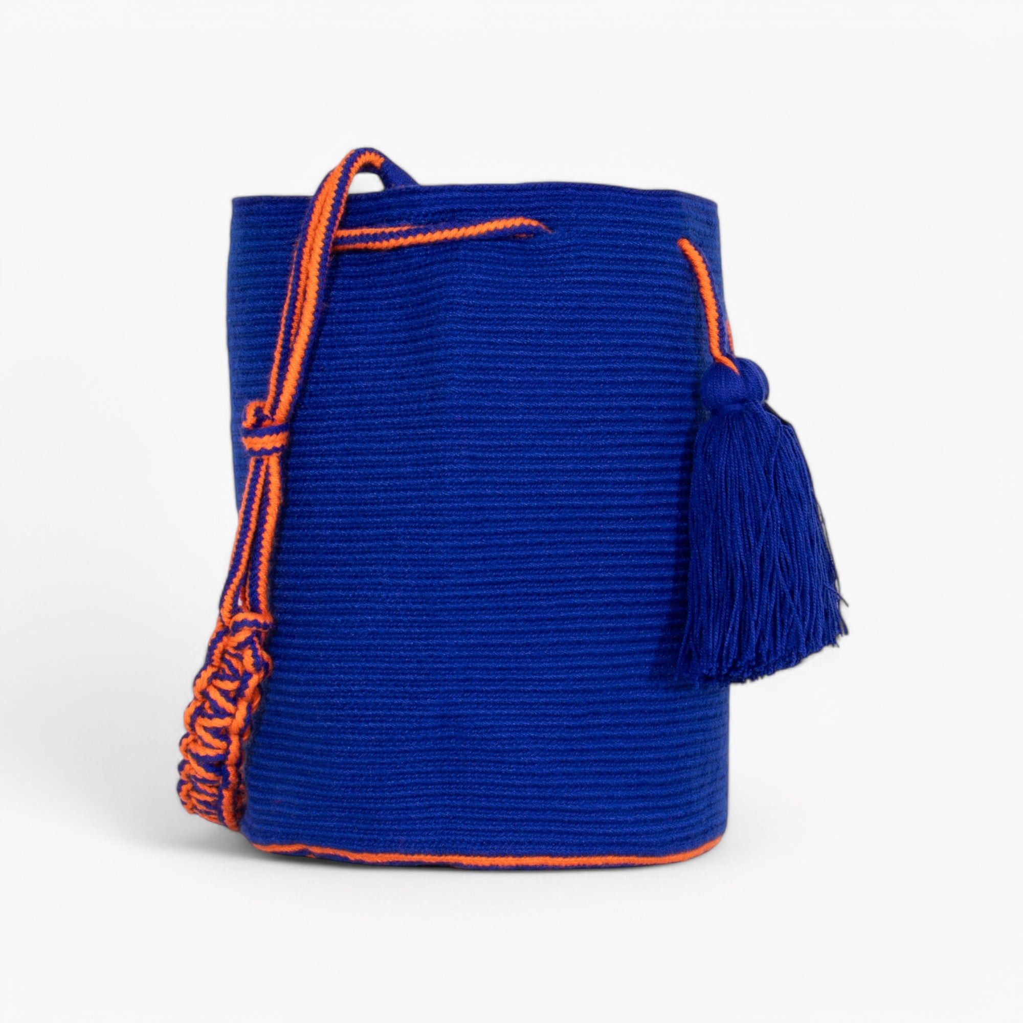 Solid round shoulder bag | Cobalt