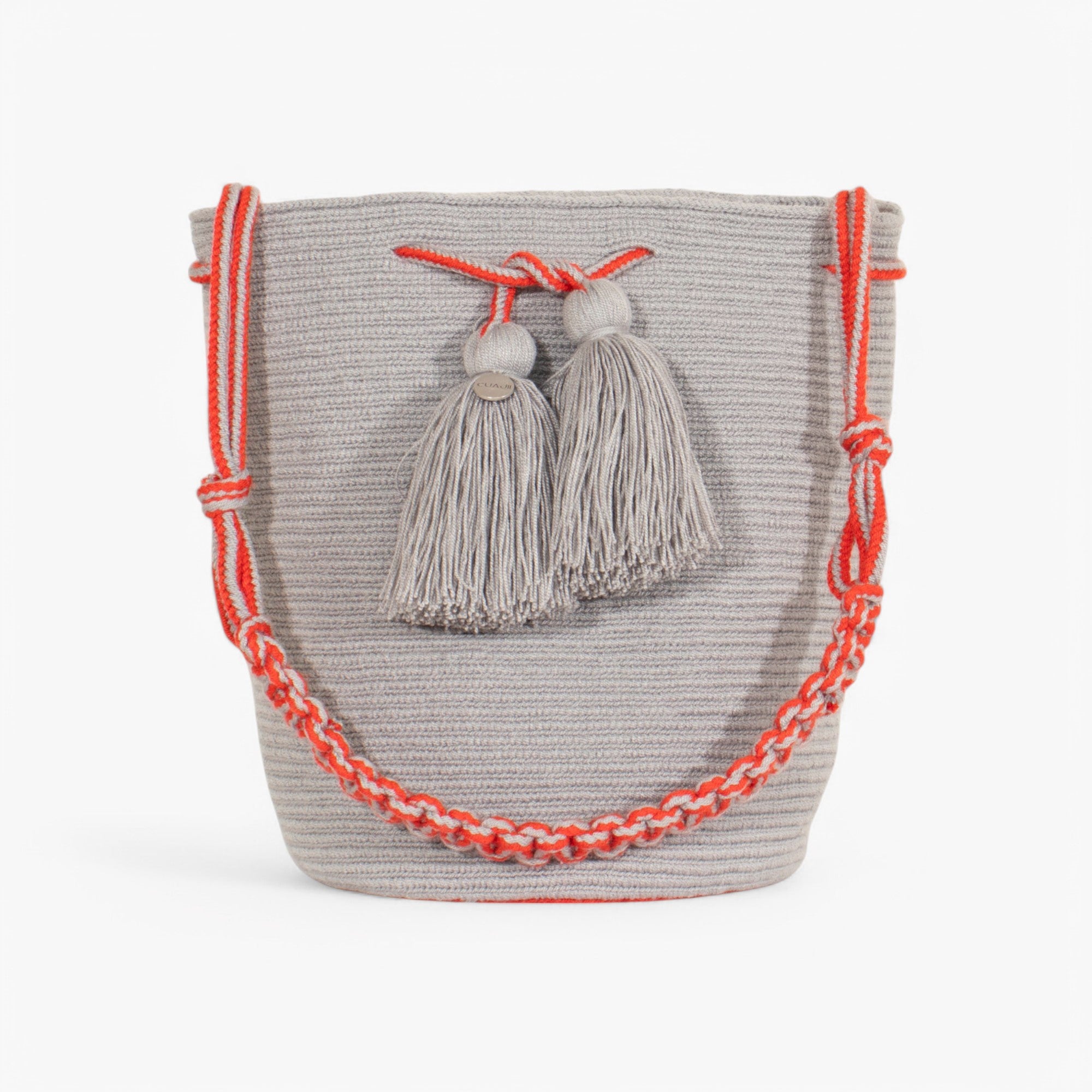 Solid round shoulder bag | Sterling