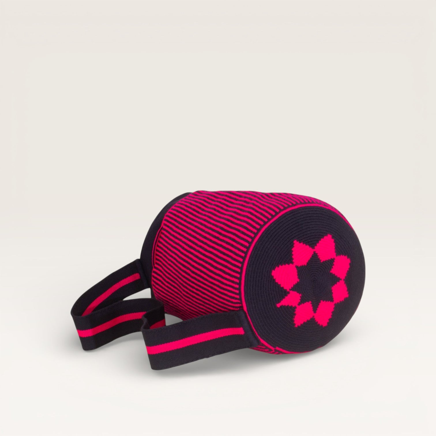 Striped backpack | Magenta